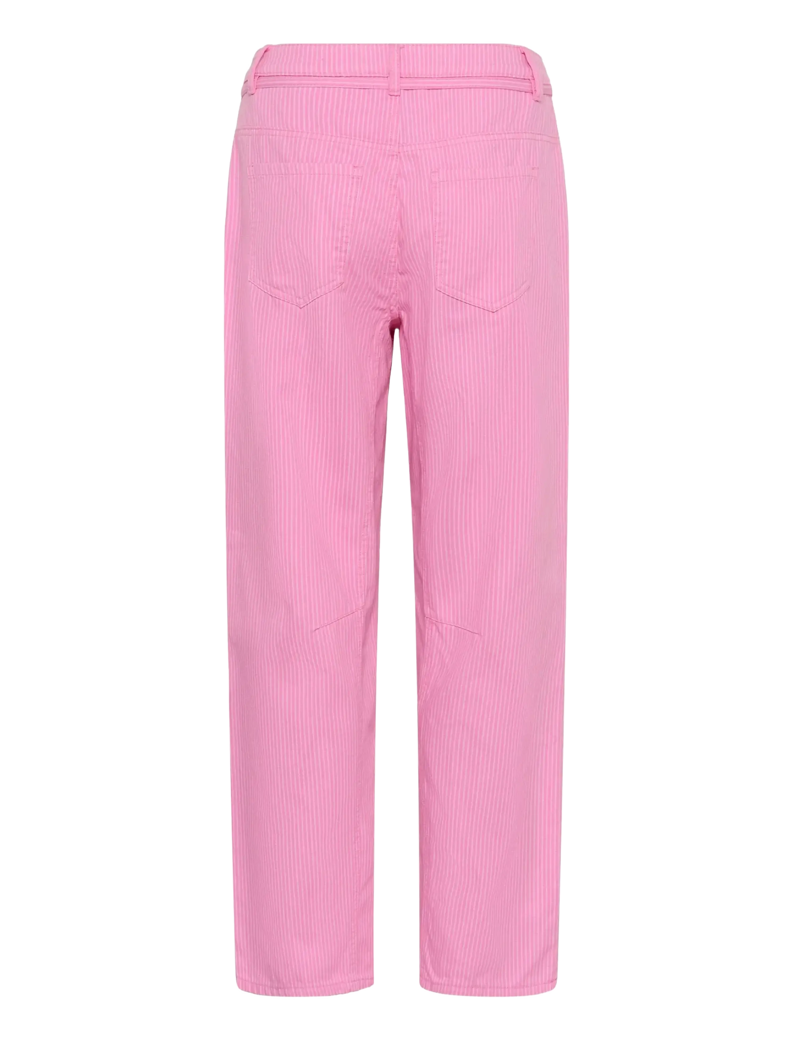 Culture - CUayna Barrel Pants - straight jeans - pink stripe - 2