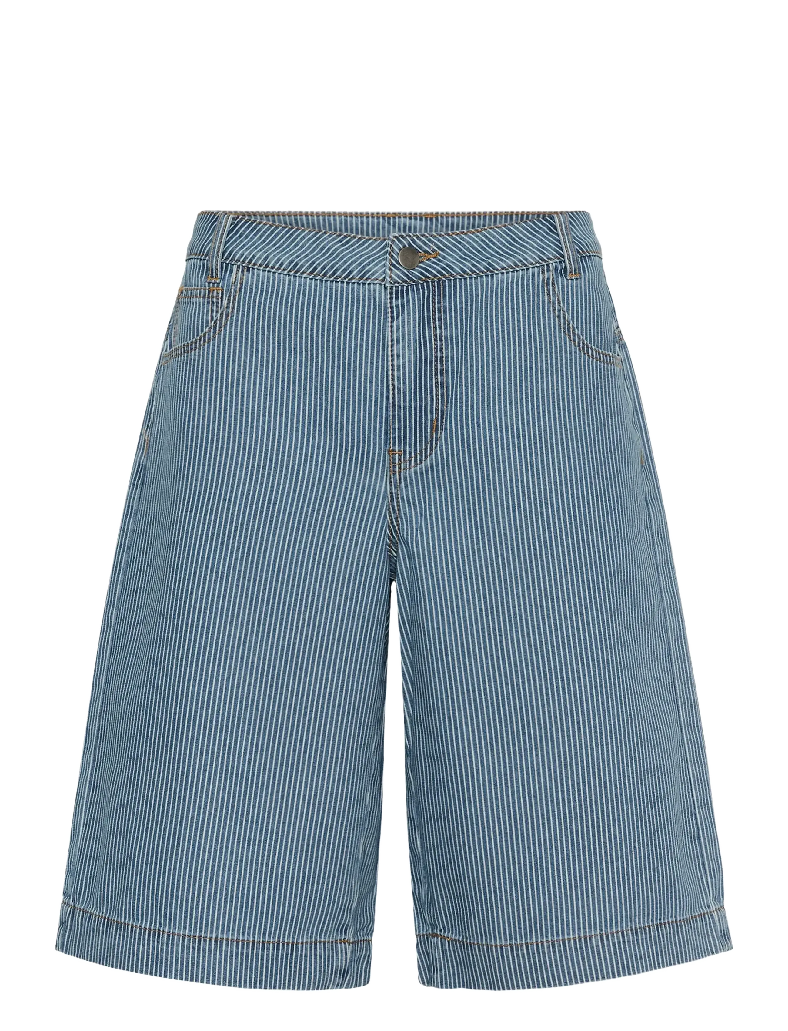 Culture CUayna City Shorts - Jeansmode - BLUE/WHITE STRIPE / blue