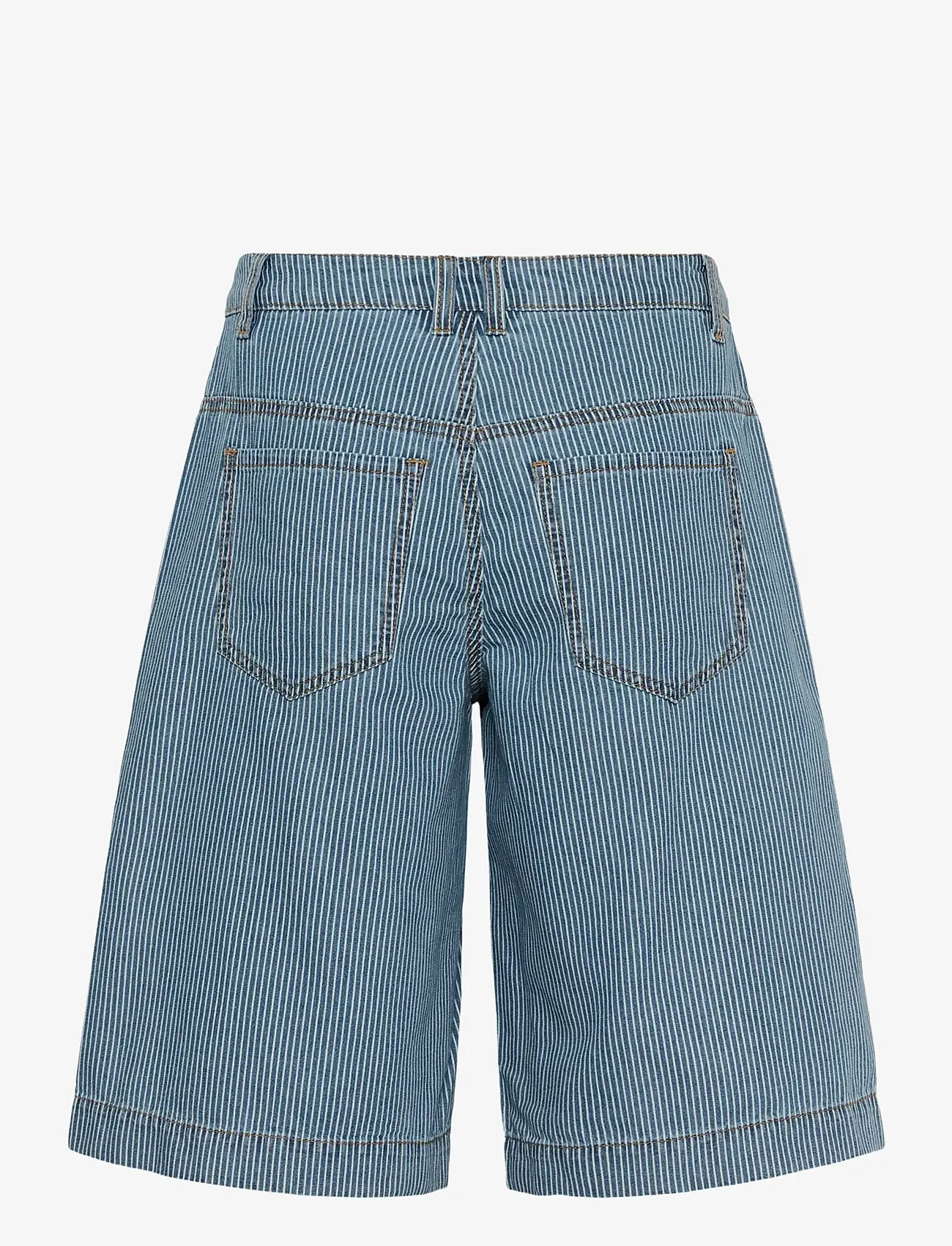 Culture - CUayna City Shorts - jeansshorts - blue/white stripe - 2