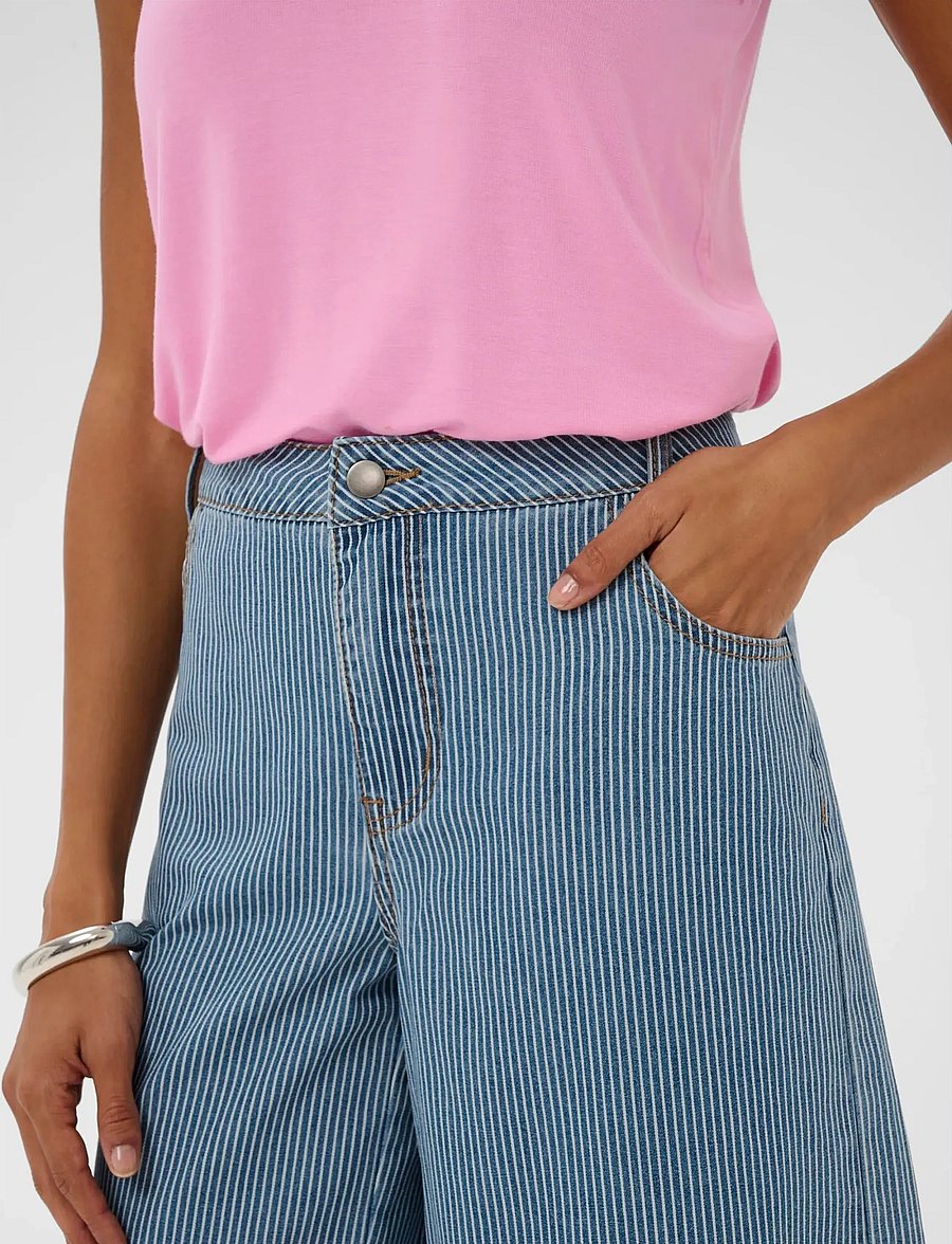 Culture - CUayna City Shorts - jorts - blue/white stripe - 5