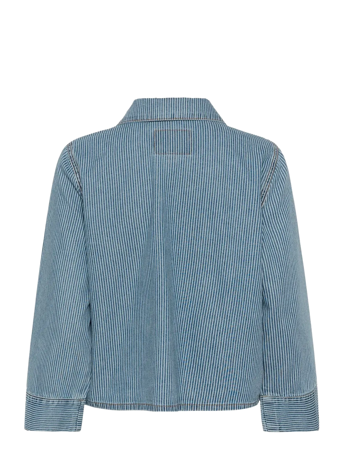 Culture - CUayna Shirtjacket - farkkupaidat - blue/white stripe - 2