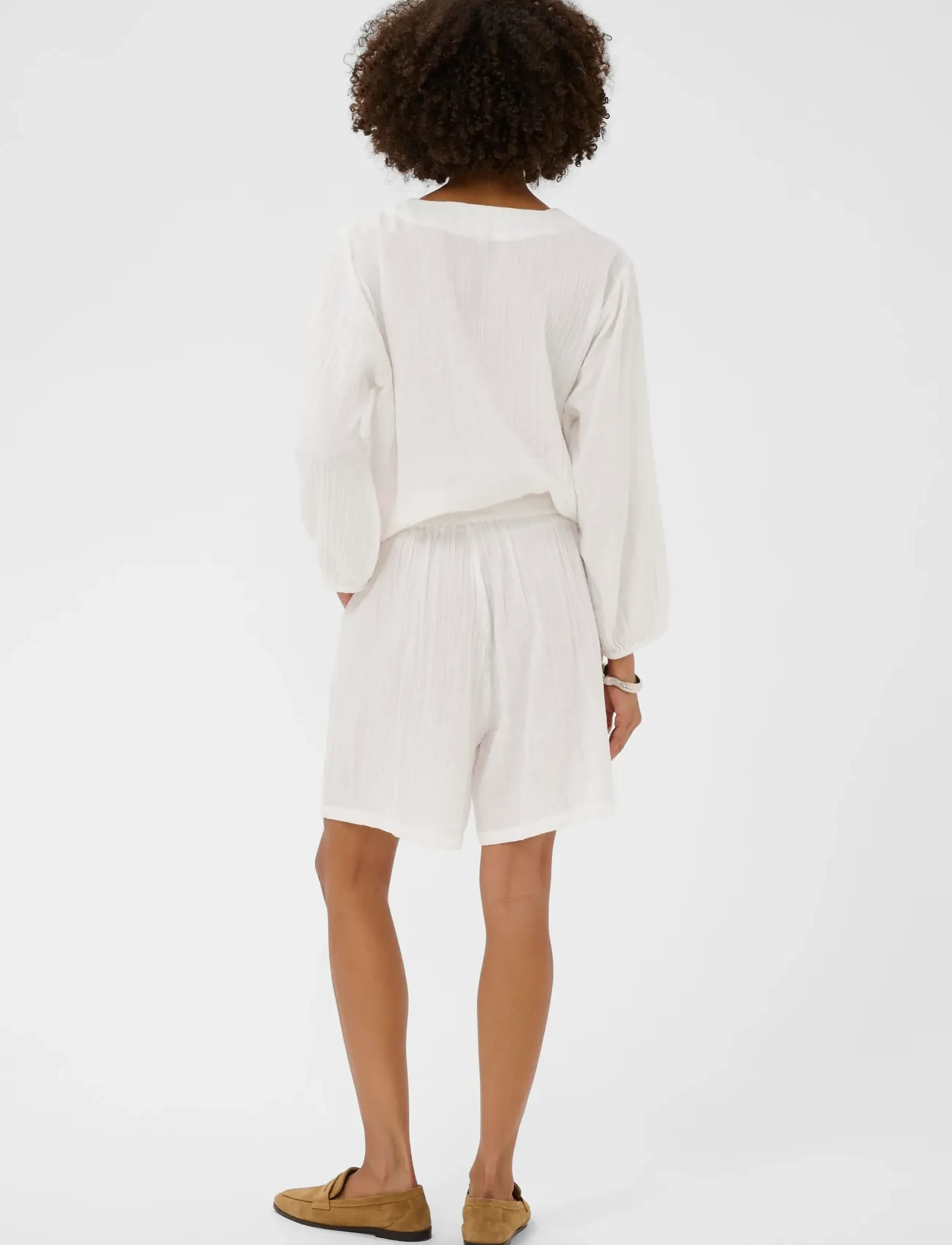 Culture - CUtala Elina Shorts - casual shorts - spring gardenia - 4