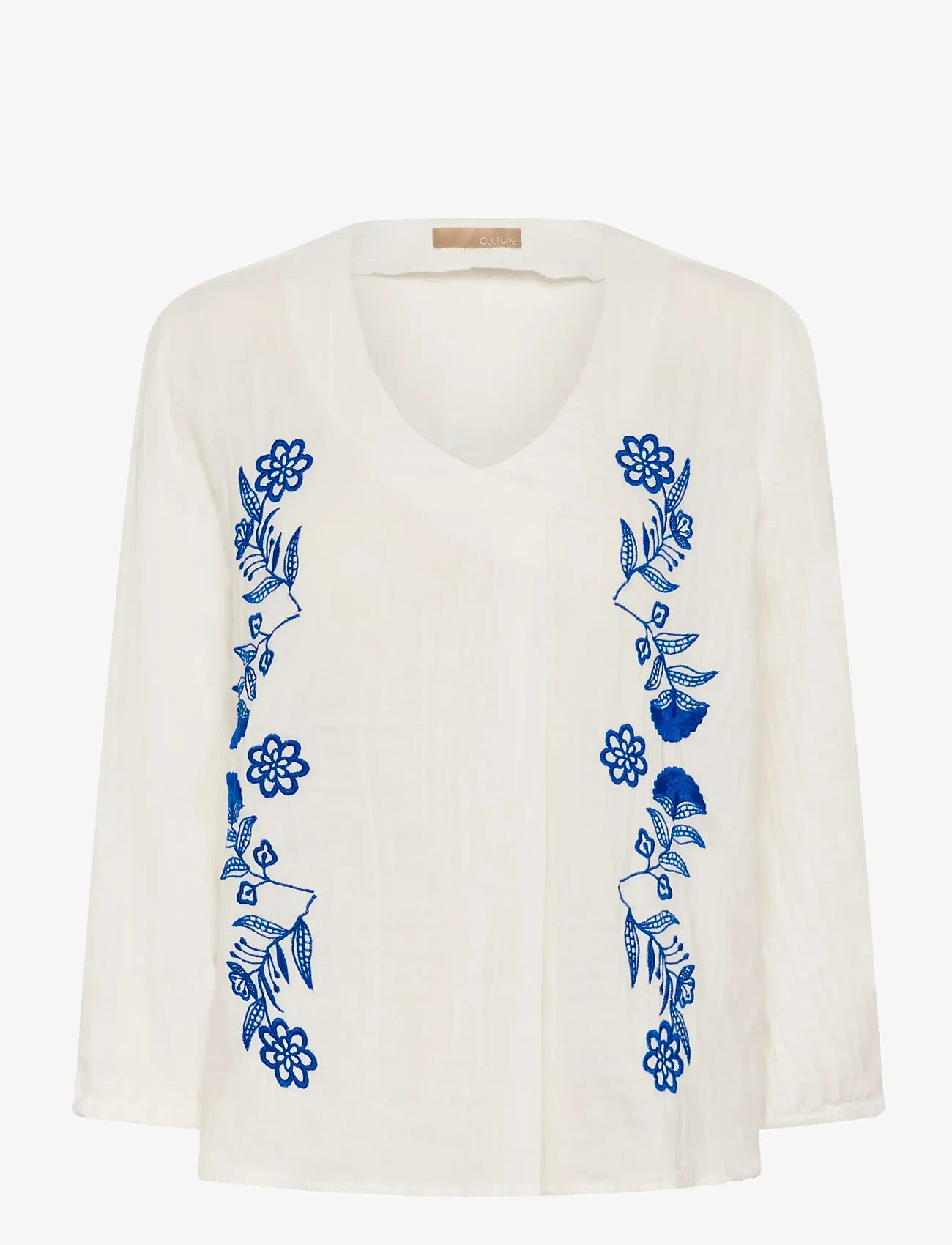 Culture - CUtala Elina Blouse - langærmede bluser - spring gardenia - 1