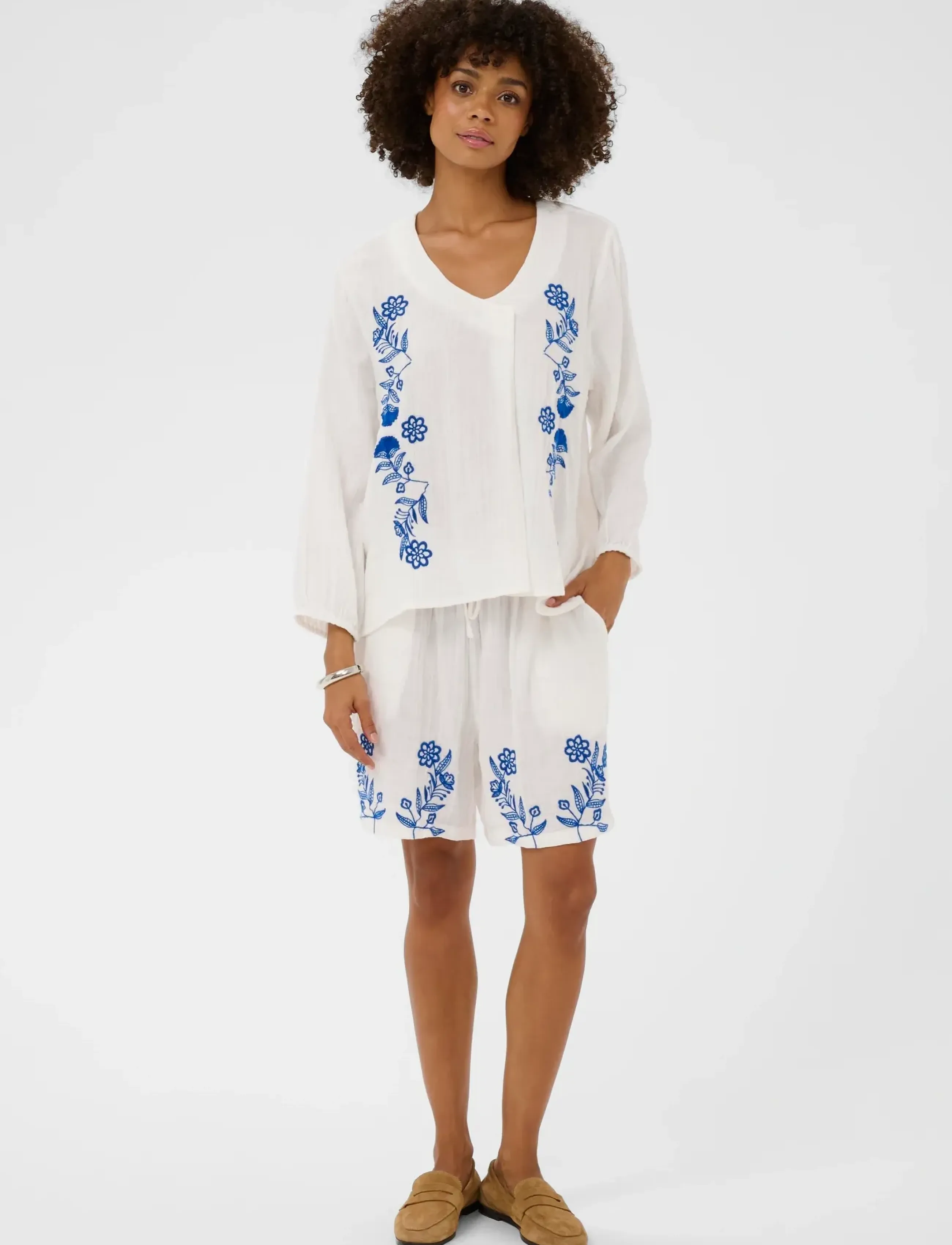Culture - CUtala Elina Blouse - pikkade varrukatega pluusid - spring gardenia - 3