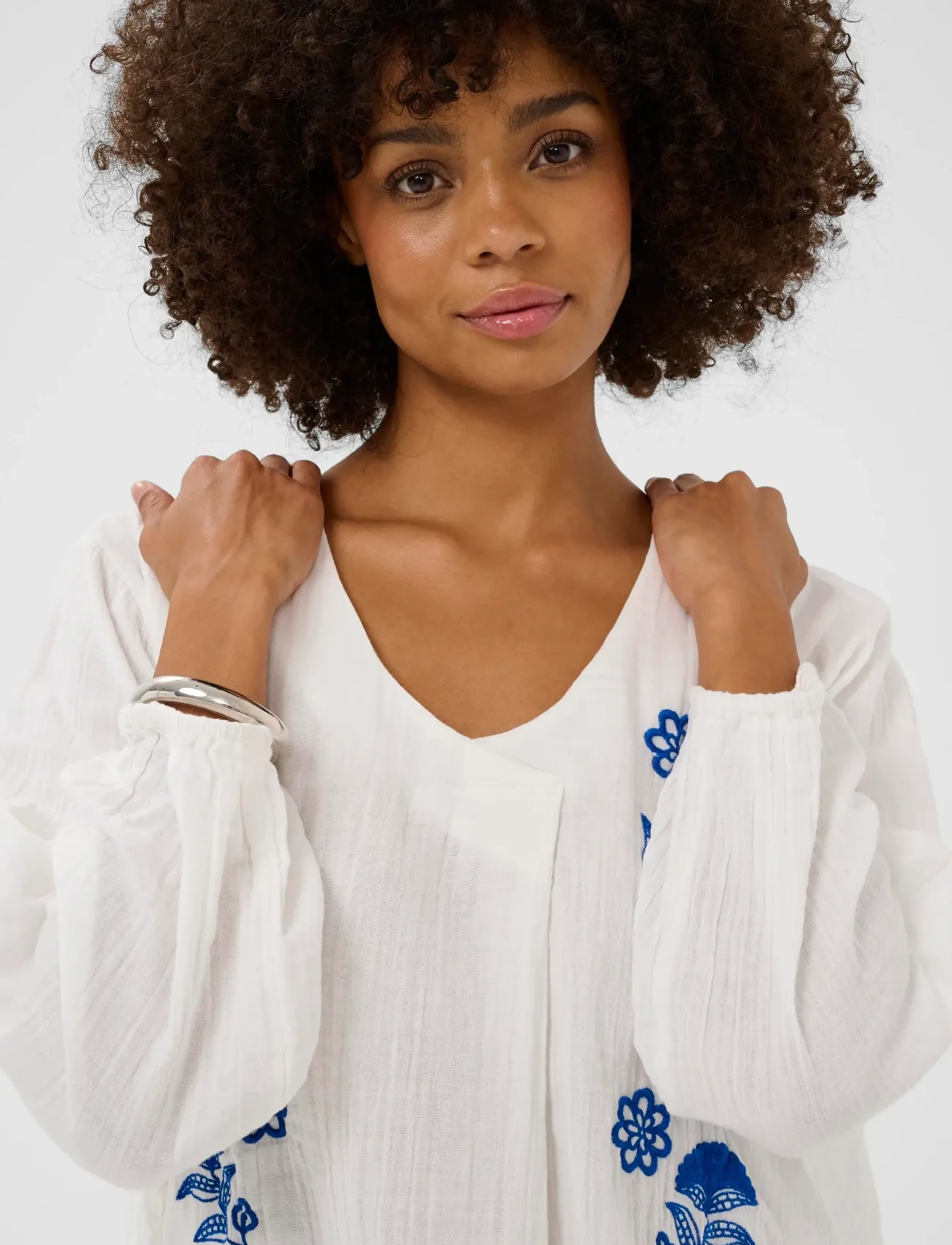 Culture - CUtala Elina Blouse - pikkade varrukatega pluusid - spring gardenia - 5