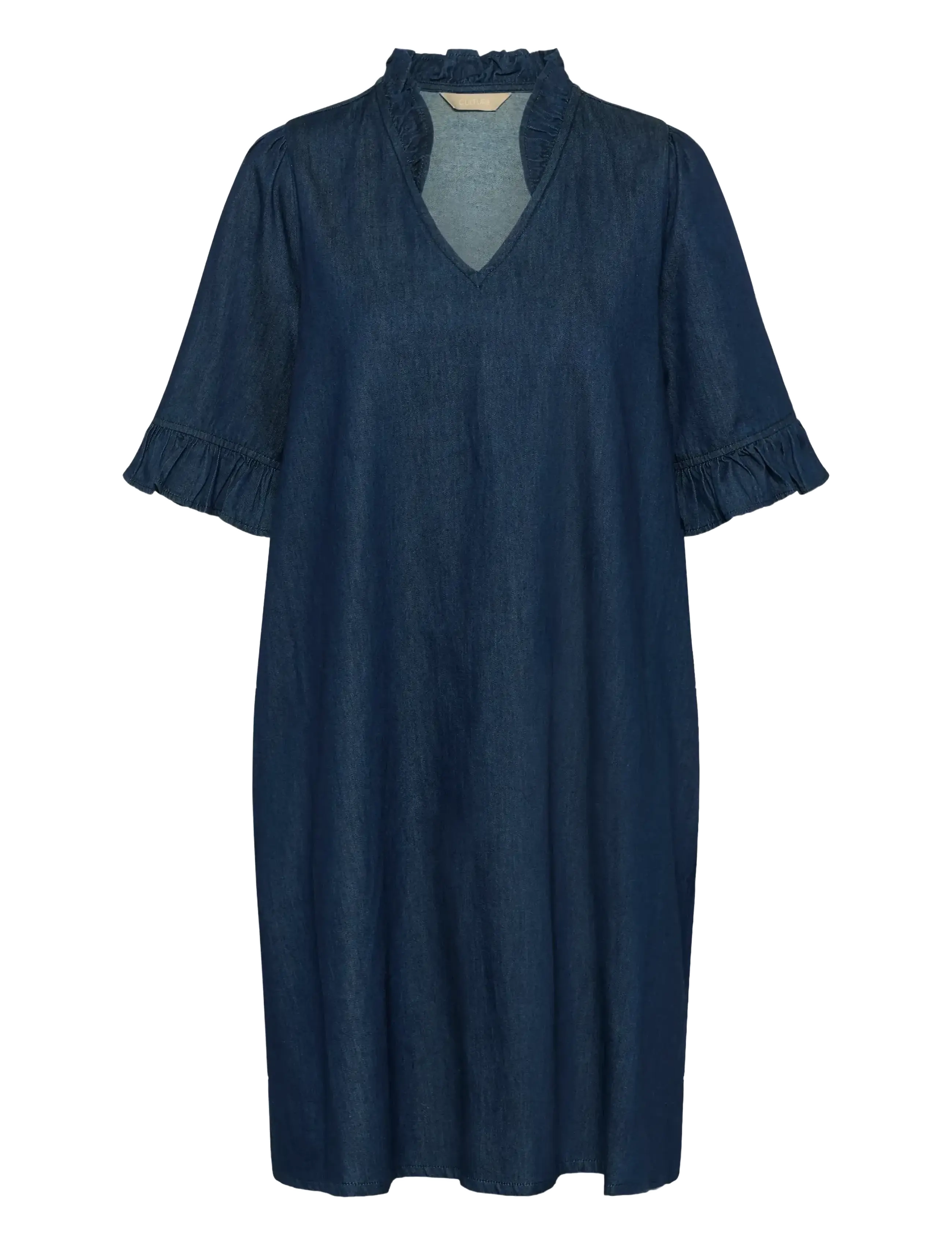 Culture CUlava Arpa Dress - Midikleider - RINSE WASH / navy