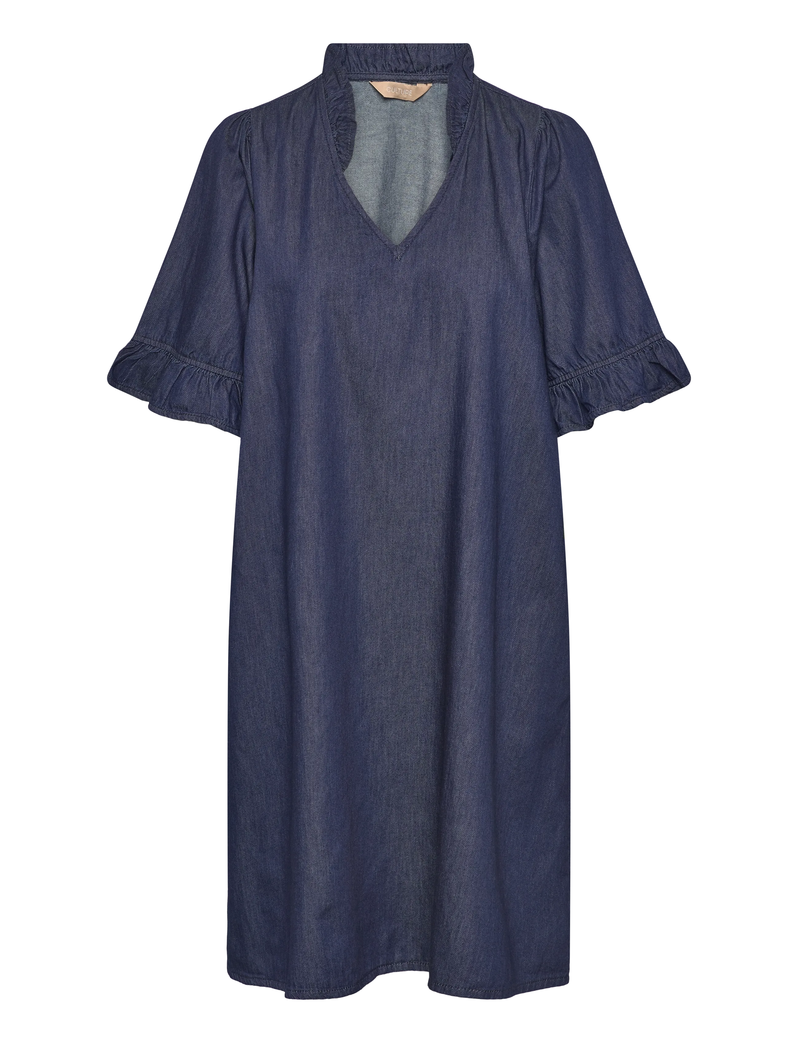 Culture CUlava Arpa Dress - Denimtøj - RINSE WASH / navy