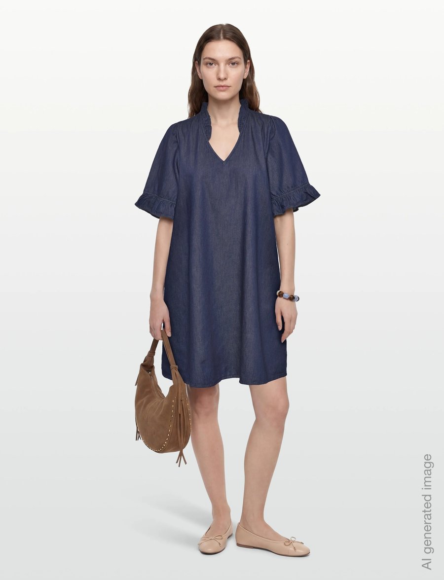 Culture - CUlava Arpa Dress - sommerkleider - rinse wash - 0