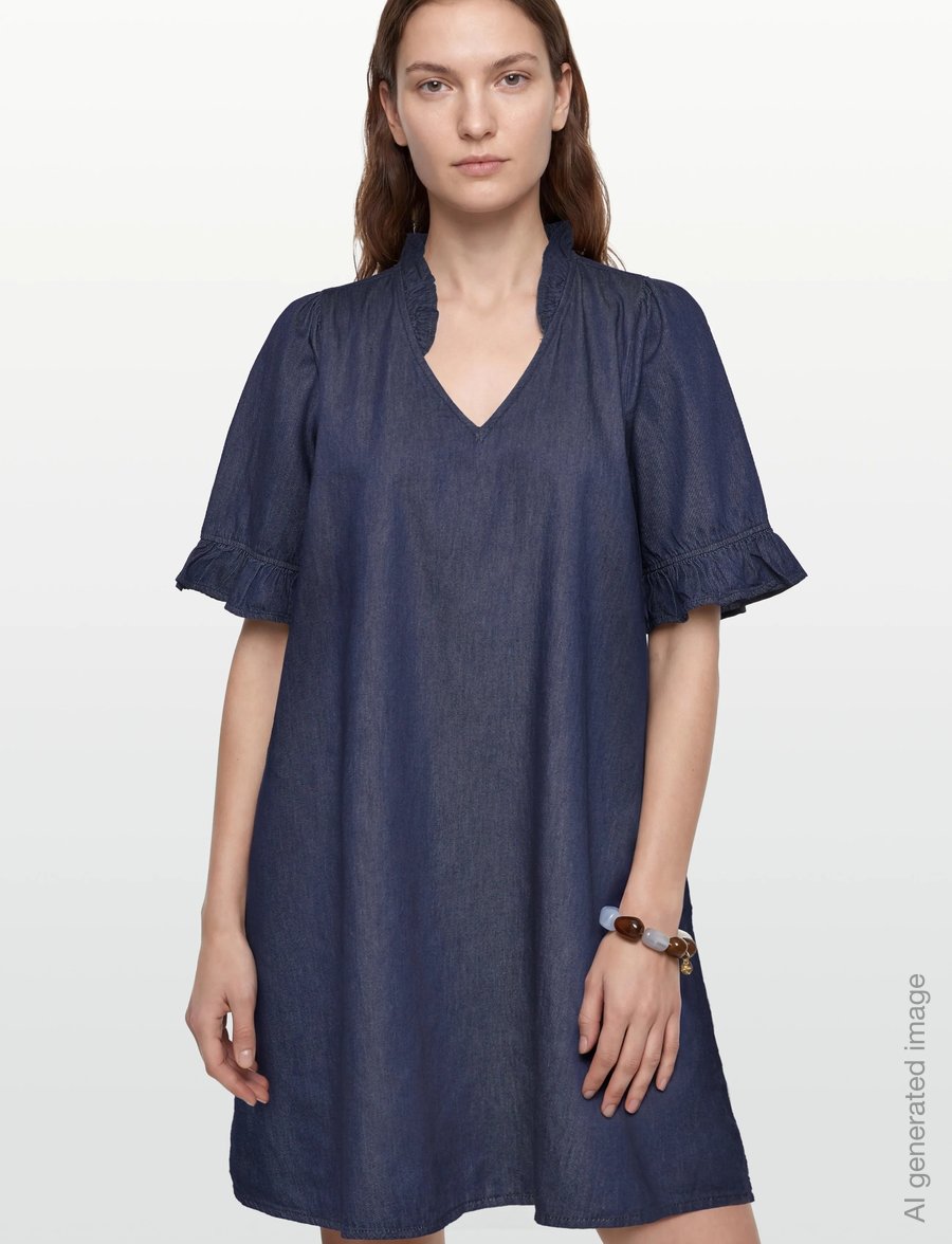 Culture - CUlava Arpa Dress - sommerkleider - rinse wash - 3