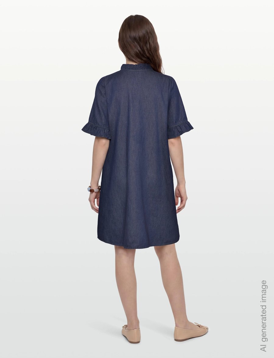 Culture - CUlava Arpa Dress - sommerkleider - rinse wash - 4