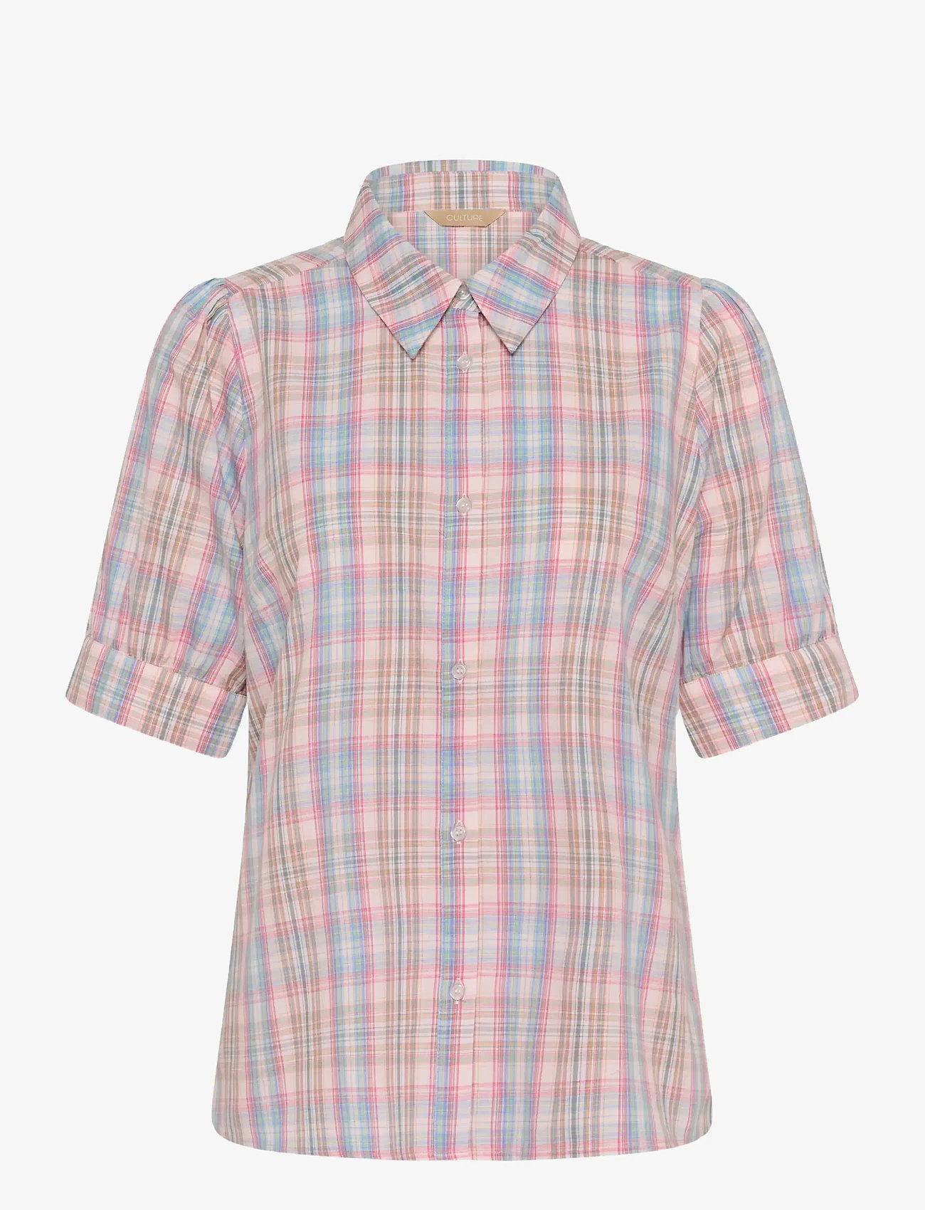 Culture - CUjada Shirt - kortærmede skjorter - multi checks - 1
