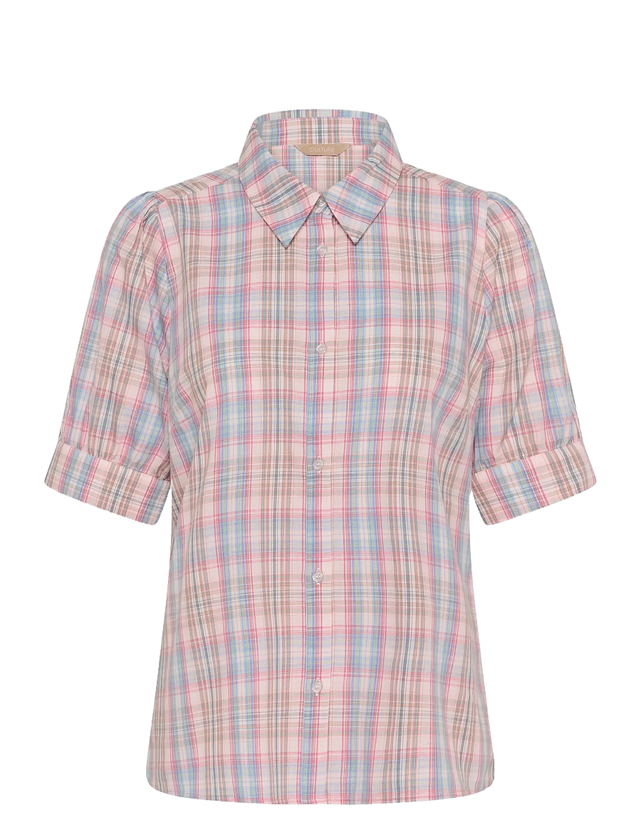 Culture - CUjada Shirt - kortärmade skjortor - multi checks - 1