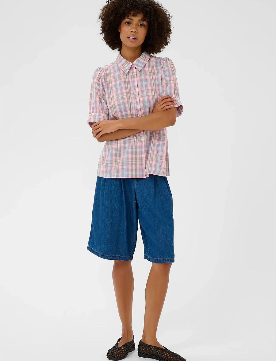 Culture - CUjada Shirt - kortärmade skjortor - multi checks - 3