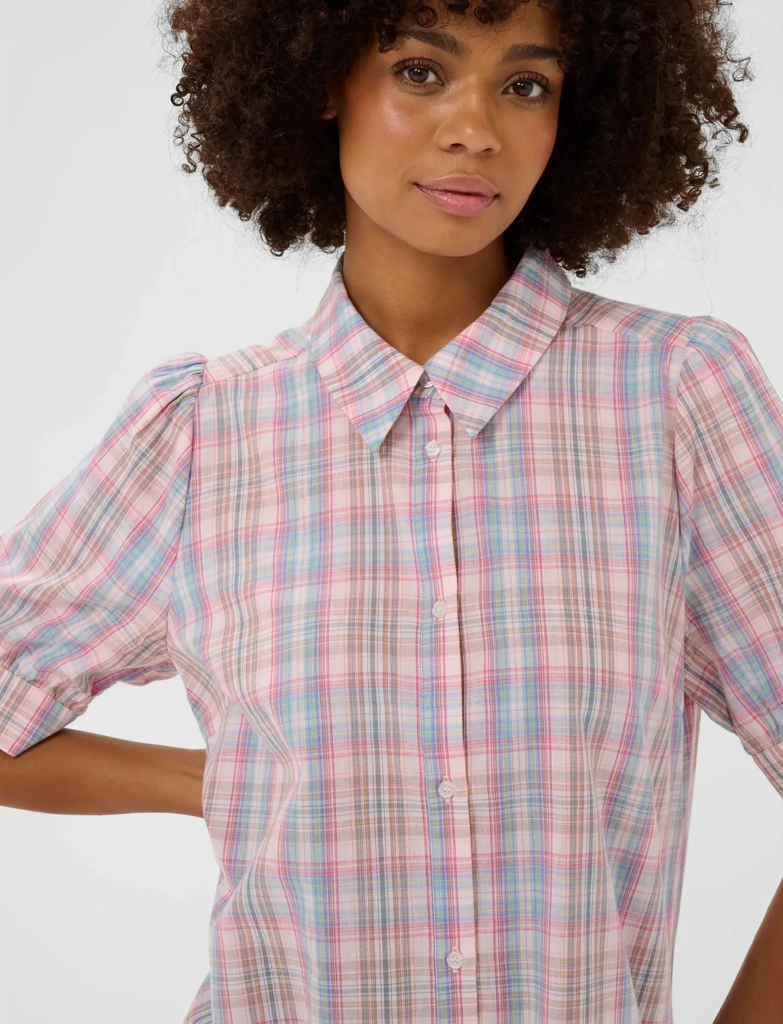Culture - CUjada Shirt - kortärmade skjortor - multi checks - 5