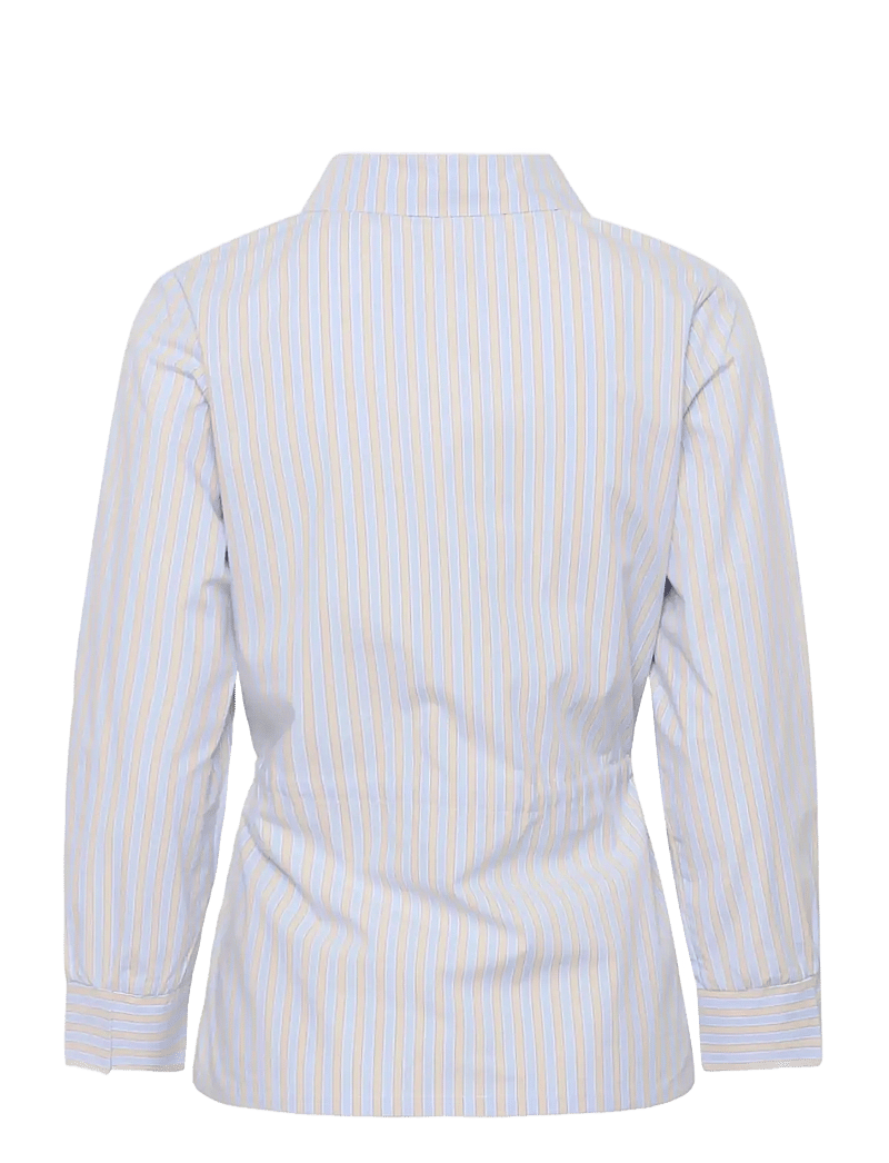 Culture - CUelia Shirt - langärmlige hemden - blue/yellow/white stripe - 2