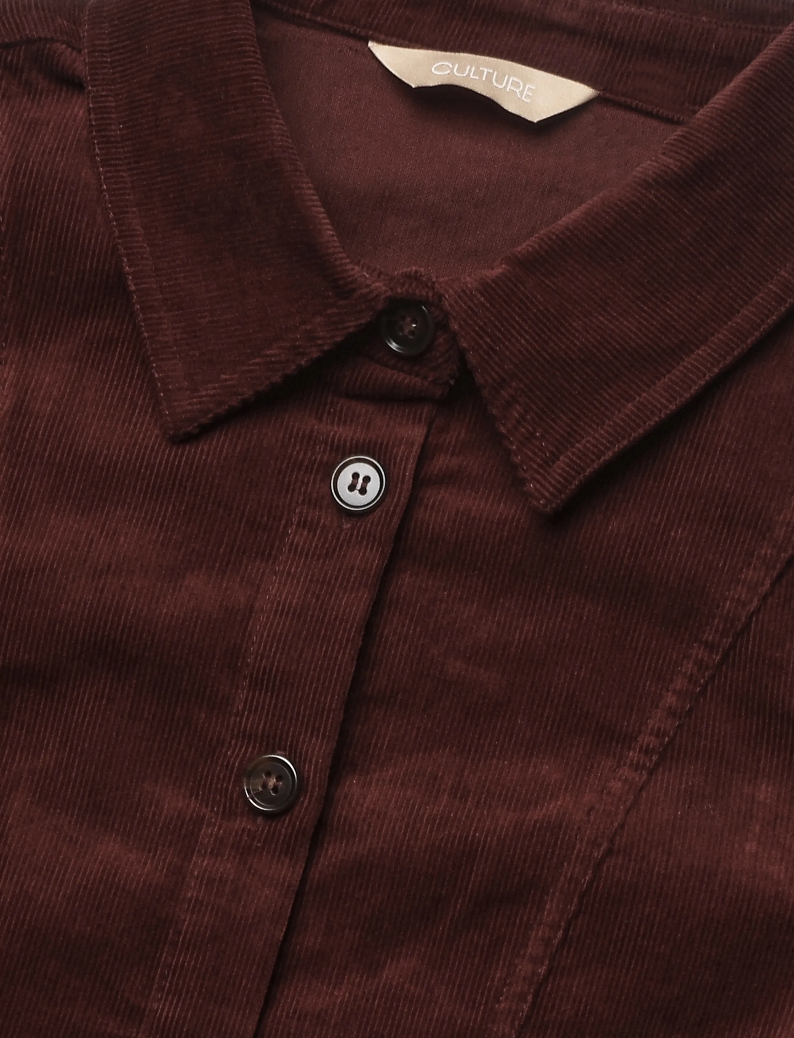 Culture - CUbetonia Rhaena Shirt - long-sleeved shirts - chocolate truffle - 2