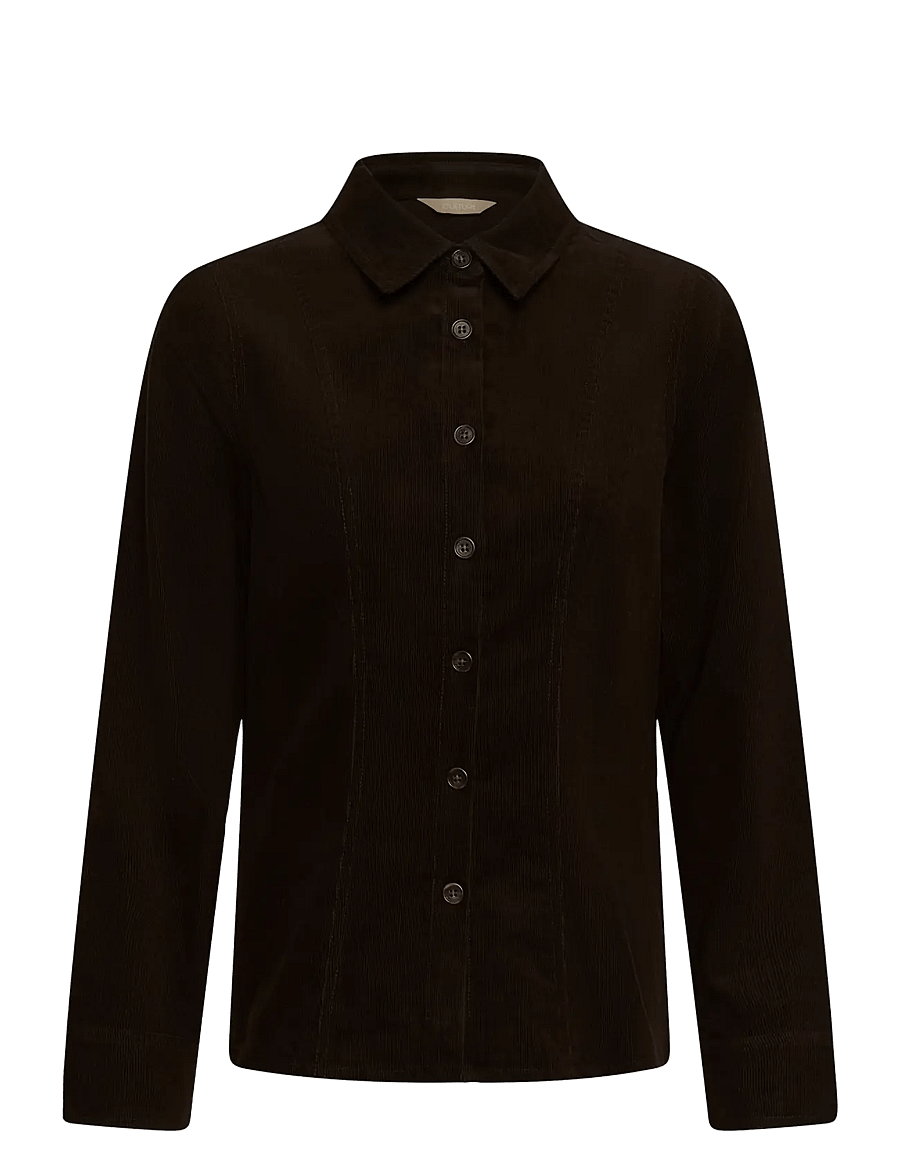 Culture - CUbetonia Rhaena Shirt - langärmlige hemden - coffee bean - 0