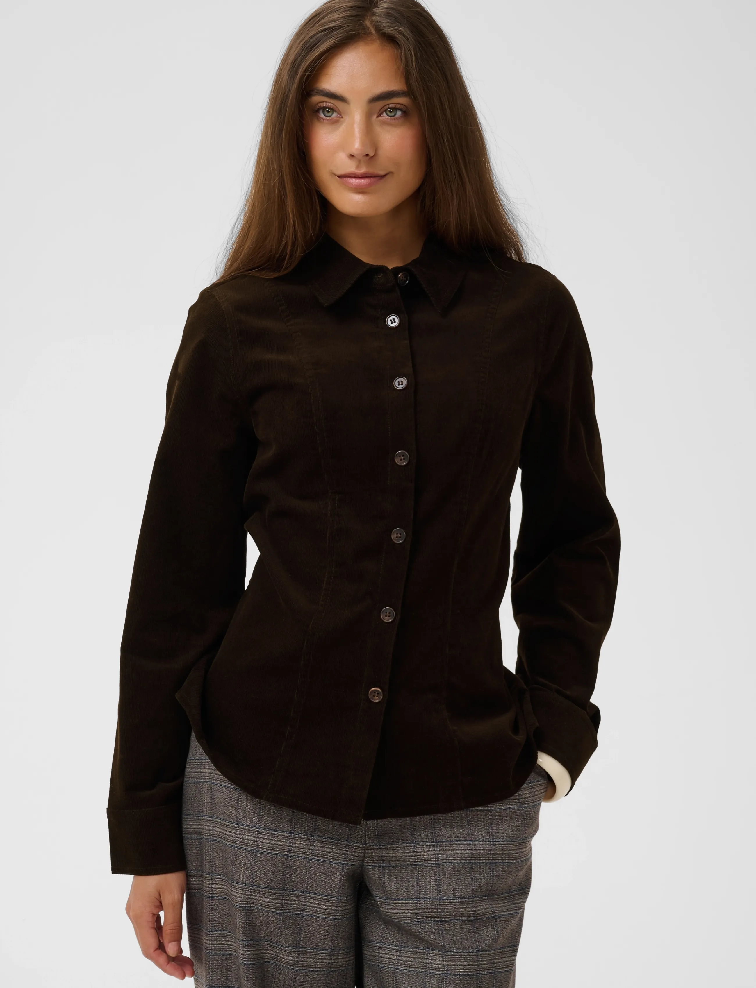 Culture - CUbetonia Rhaena Shirt - langärmlige hemden - coffee bean - 2