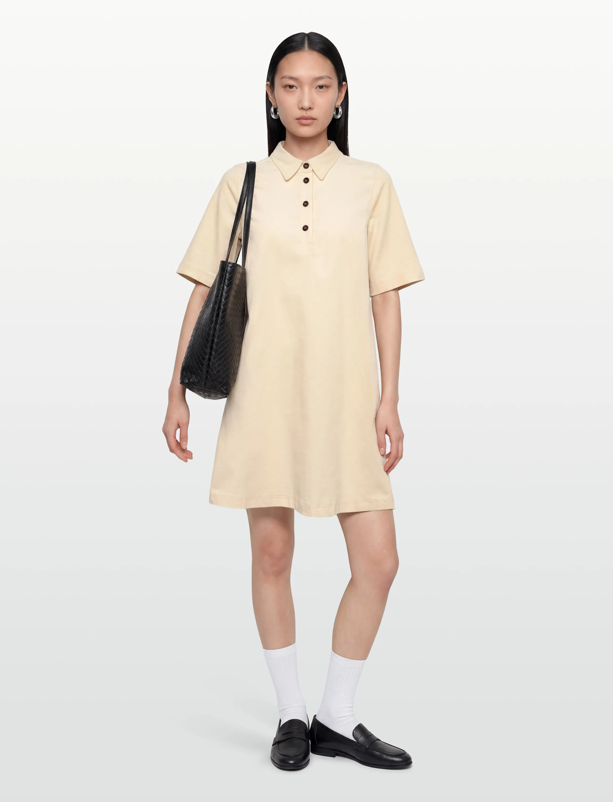 Culture Cubetonia Rhaena Dress, XXL, Cream, Kjoler > Kort Kjole, Dame
