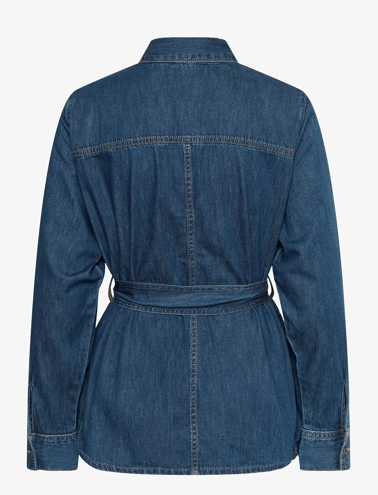 Culture - CUlava Arpa Shirt - denim shirts - dark blue wash - 2