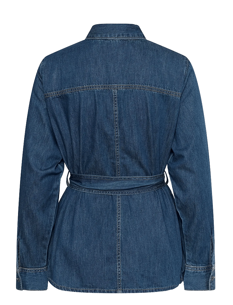 Culture - CUlava Arpa Shirt - denimskjorter - dark blue wash - 2