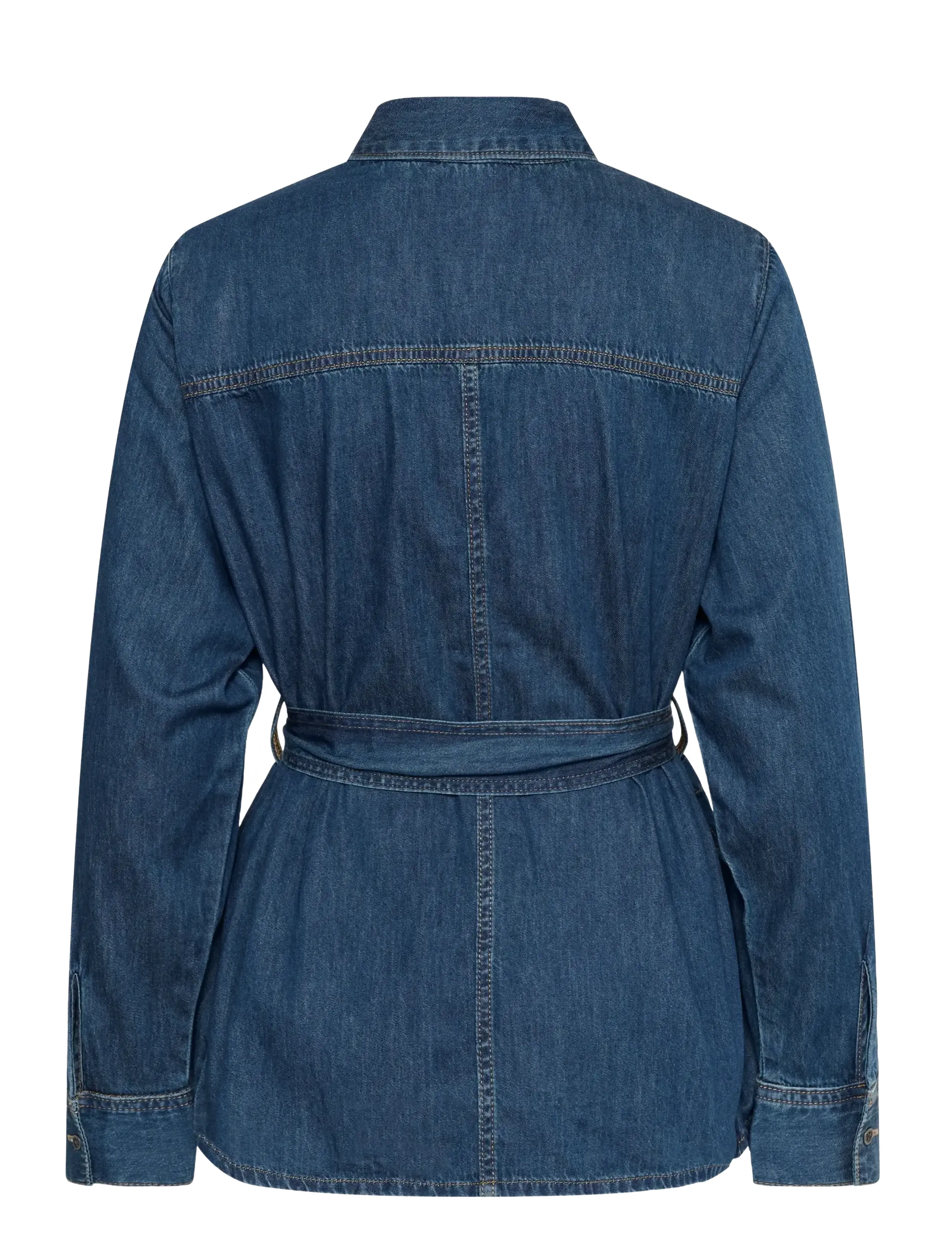 Culture - CUlava Arpa Shirt - denimskjorter - dark blue wash - 2