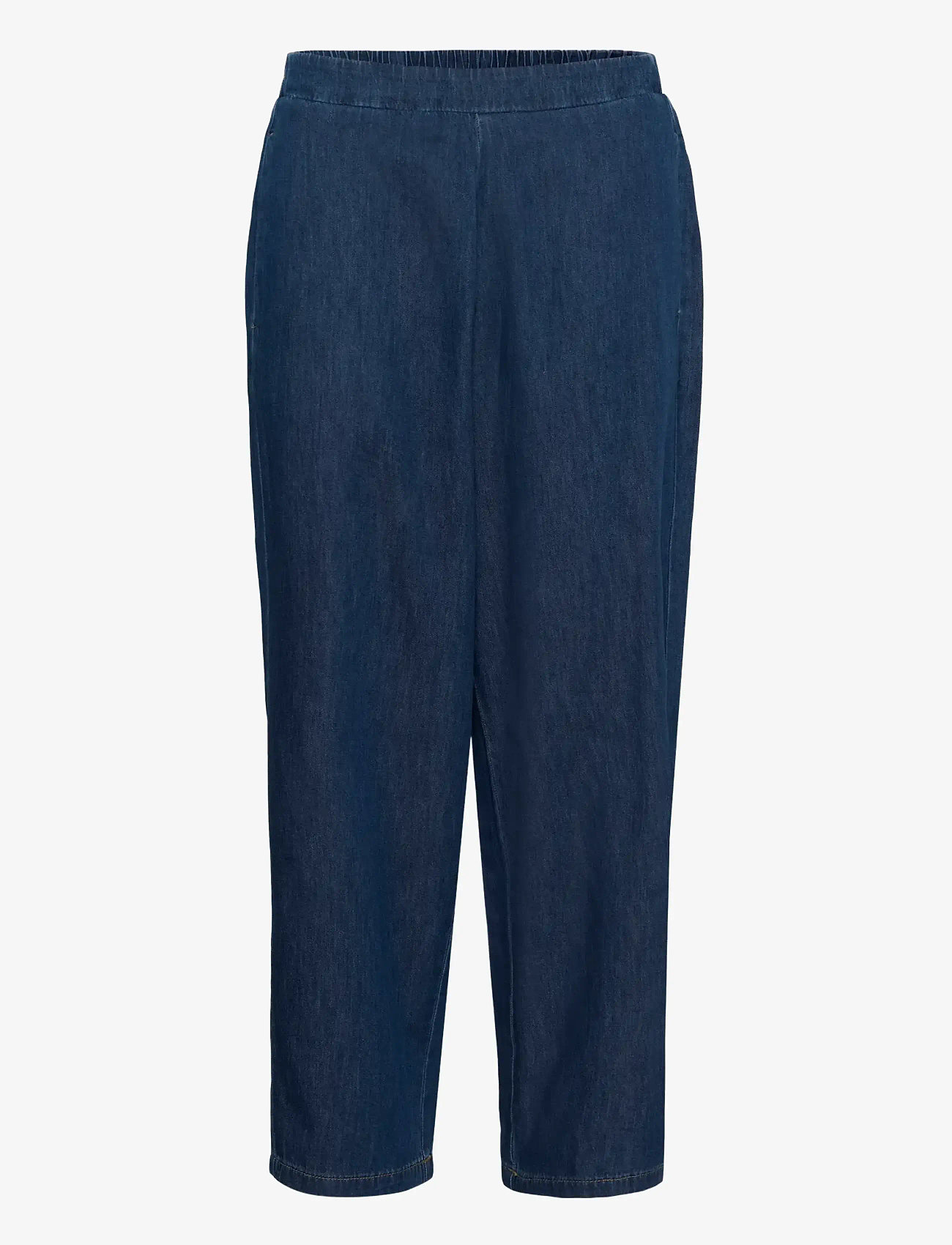 Culture - CUlava Arpa Pants - sirge säärega teksad - dark blue wash - 1