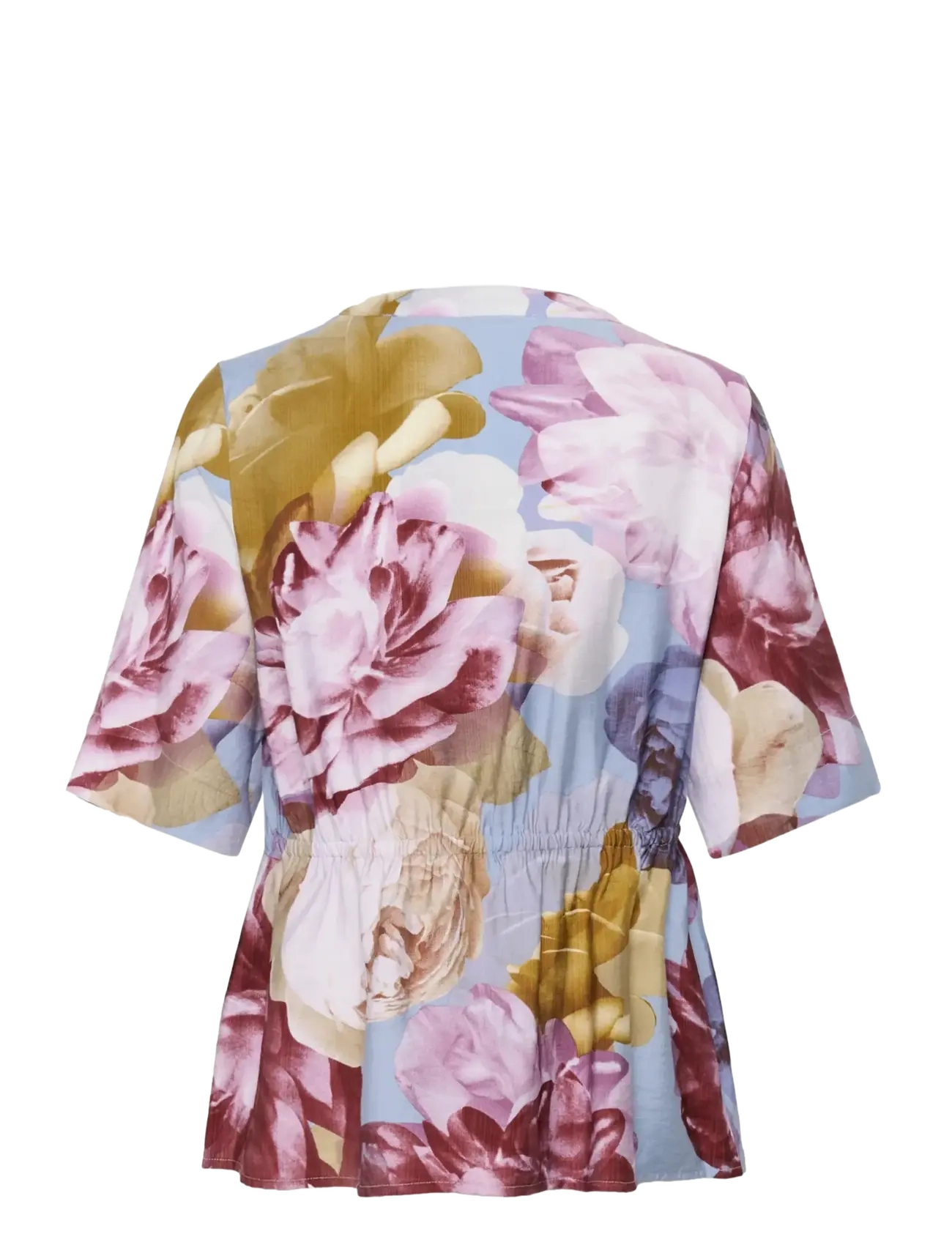 Culture - CUmagna Greece Shirt - kortærmede skjorter - blue//pink/yellow flower - 1
