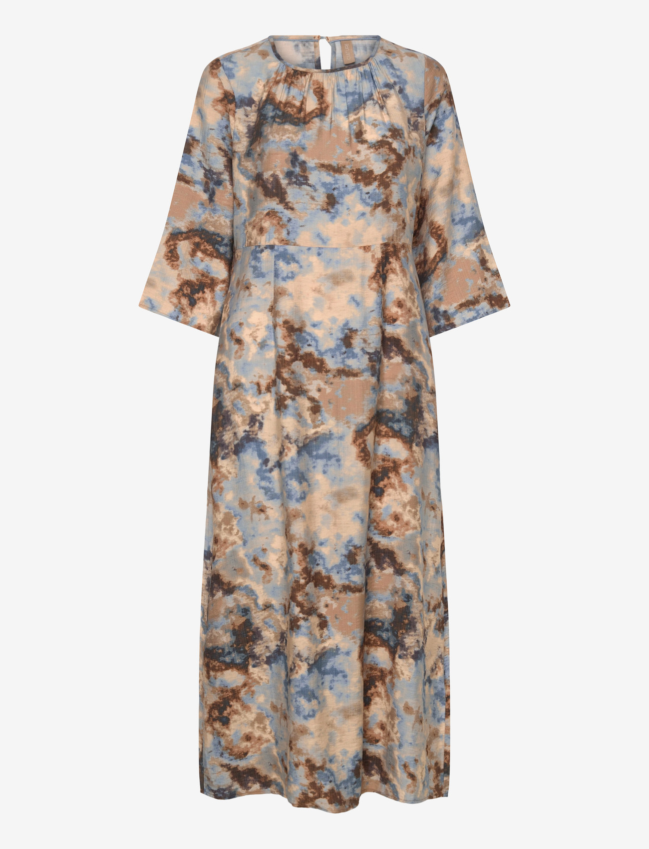 Culture - CUhizzy Greece Long Dress - abendkleider - brown/blue splash - 0