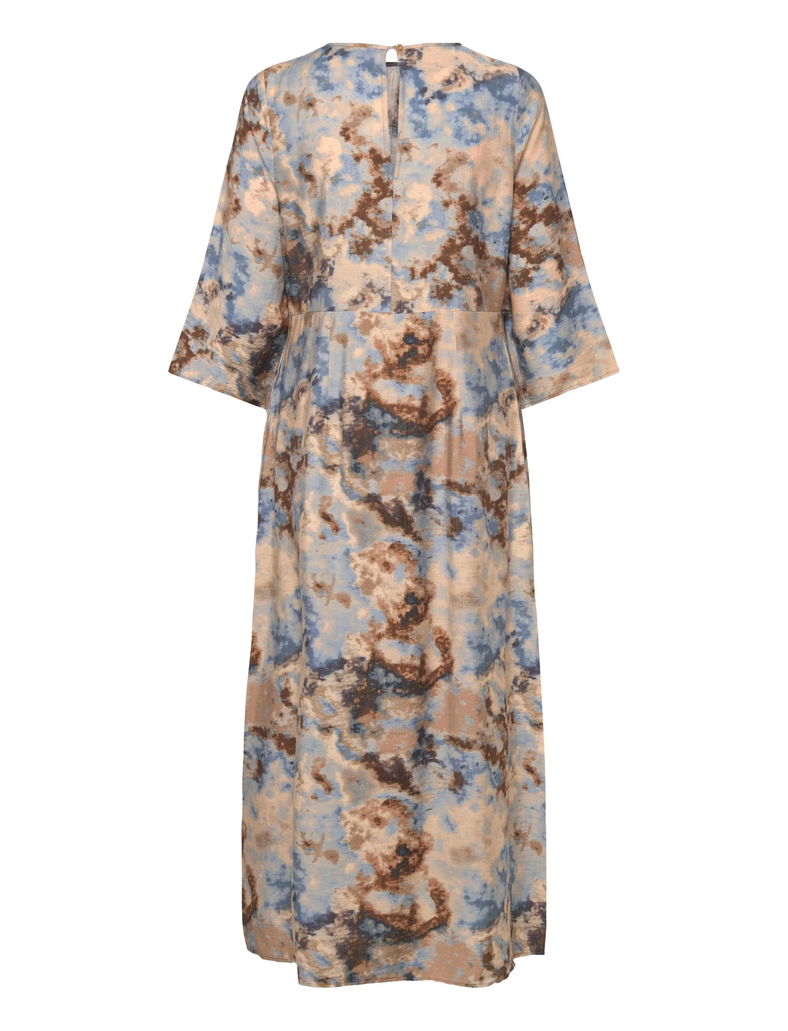 Culture - CUhizzy Greece Long Dress - Õhtukleidid - brown/blue splash - 2
