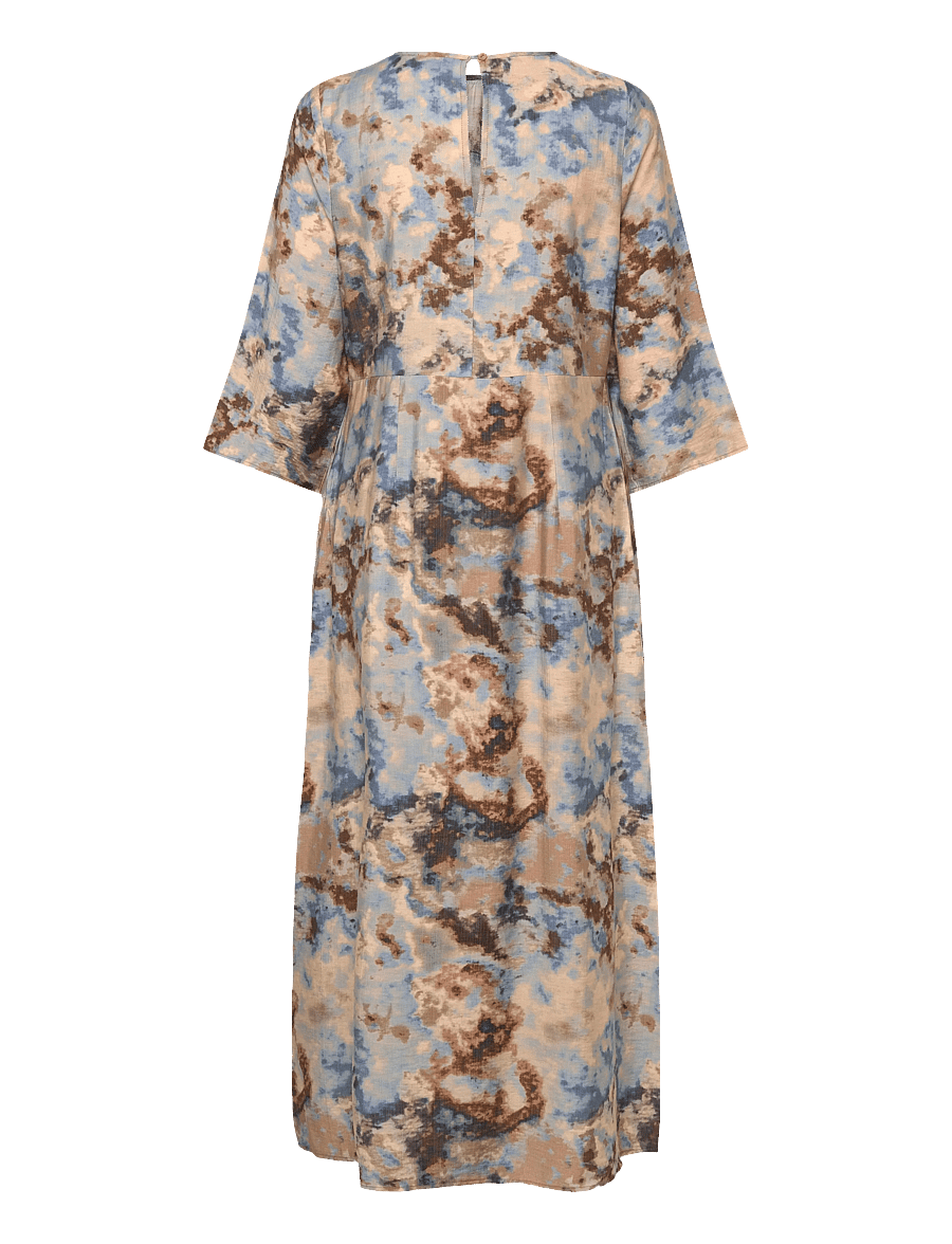 Culture - CUhizzy Greece Long Dress - abendkleider - brown/blue splash - 2