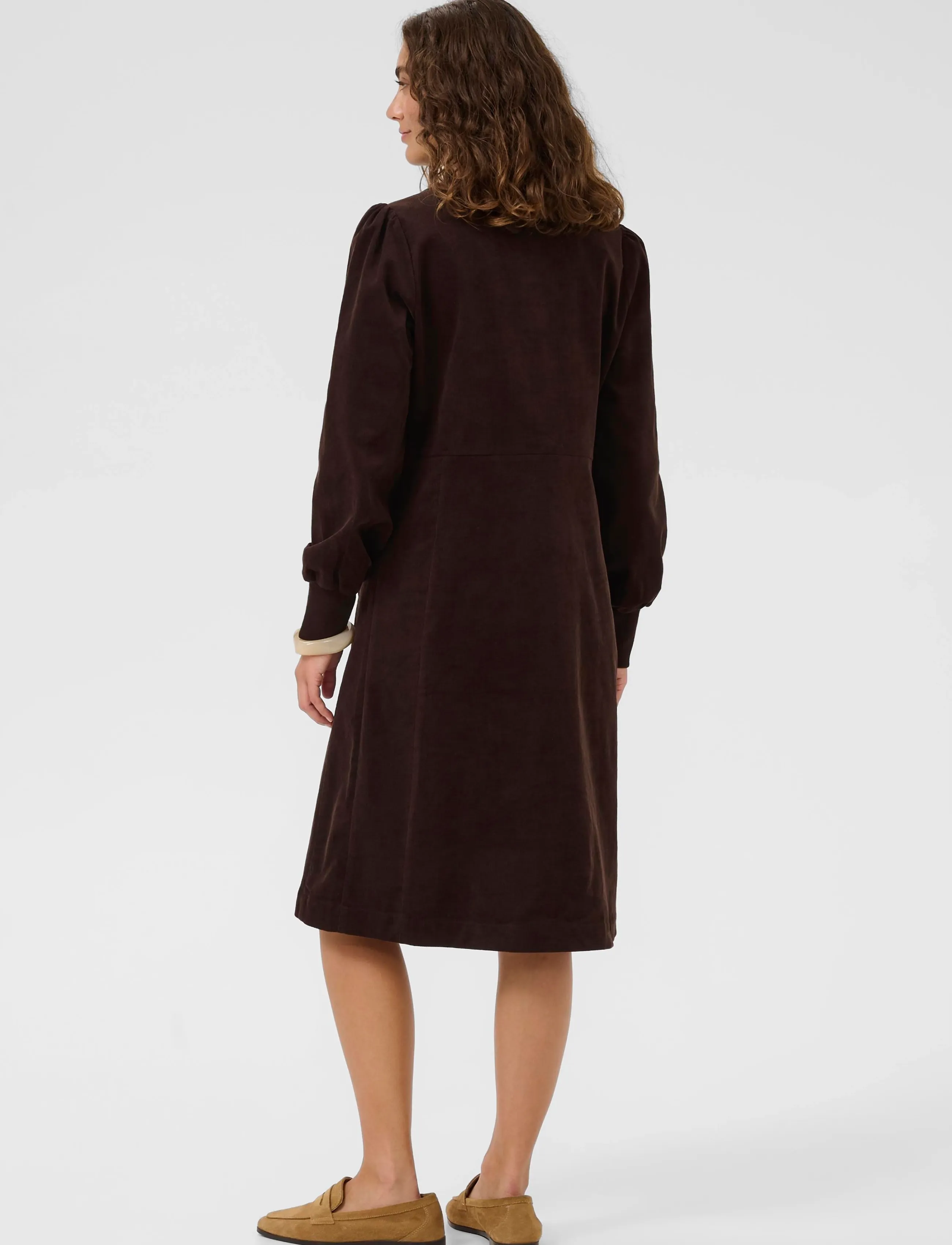 Culture - CUula Rhaena LS Dress - short dresses - coffee bean - 4