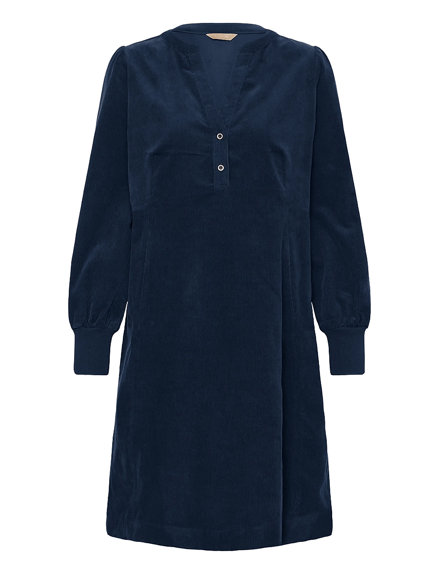 Culture - CUula Rhaena LS Dress - short dresses - dress blues - 0