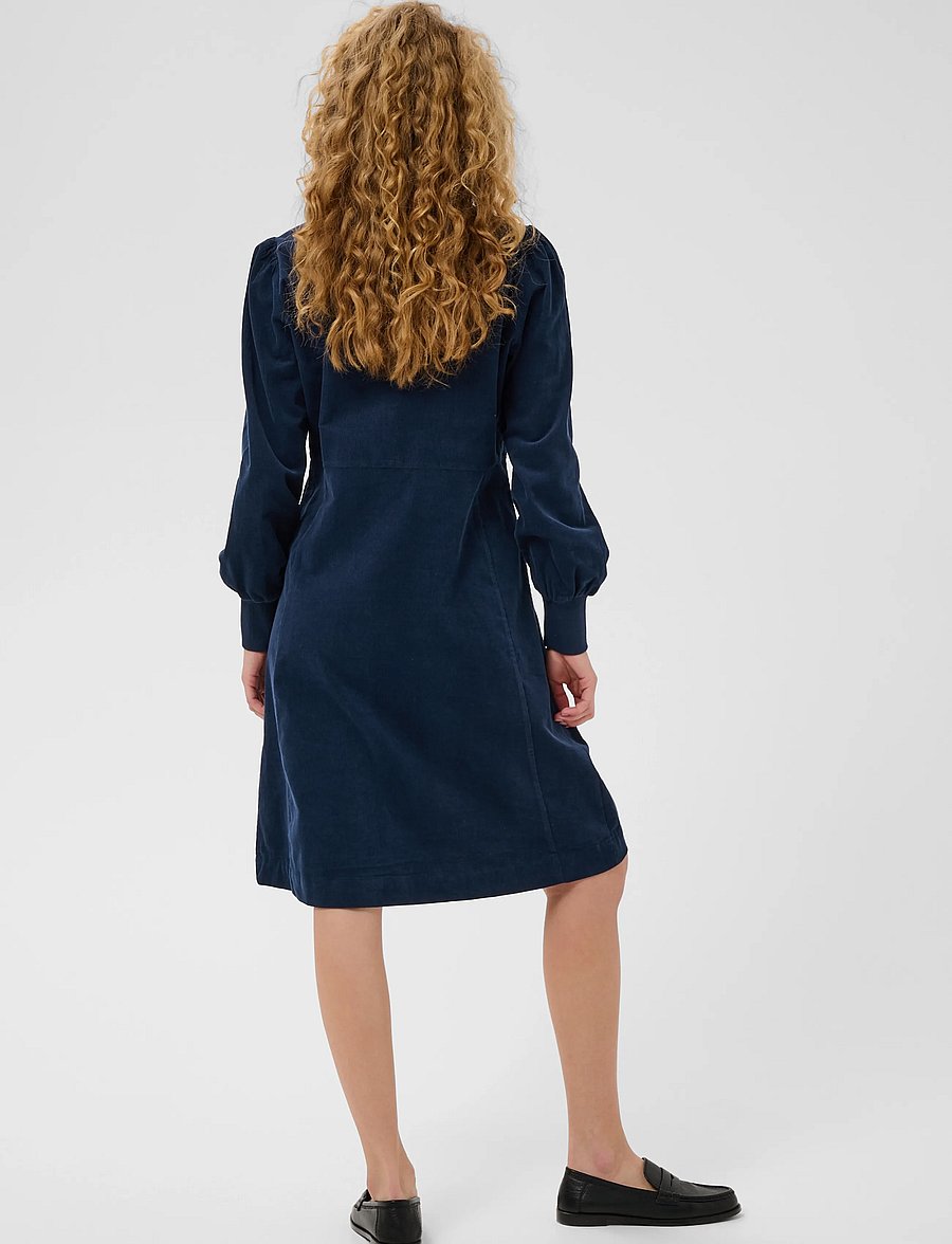 Culture - CUula Rhaena LS Dress - short dresses - dress blues - 4