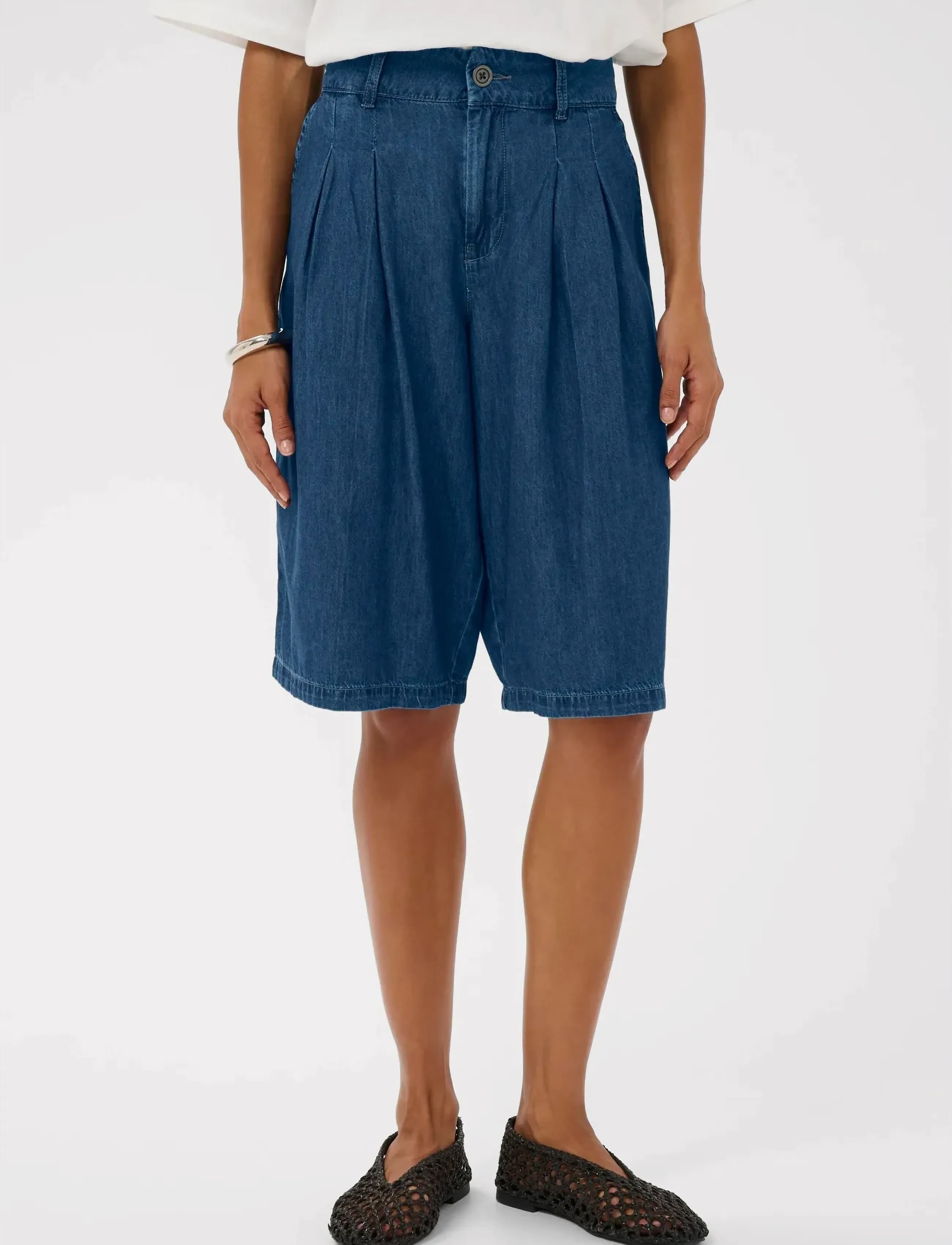 Culture Culava Arpa City Shorts, 34, Blue, Shorts > Bermudas, Dame