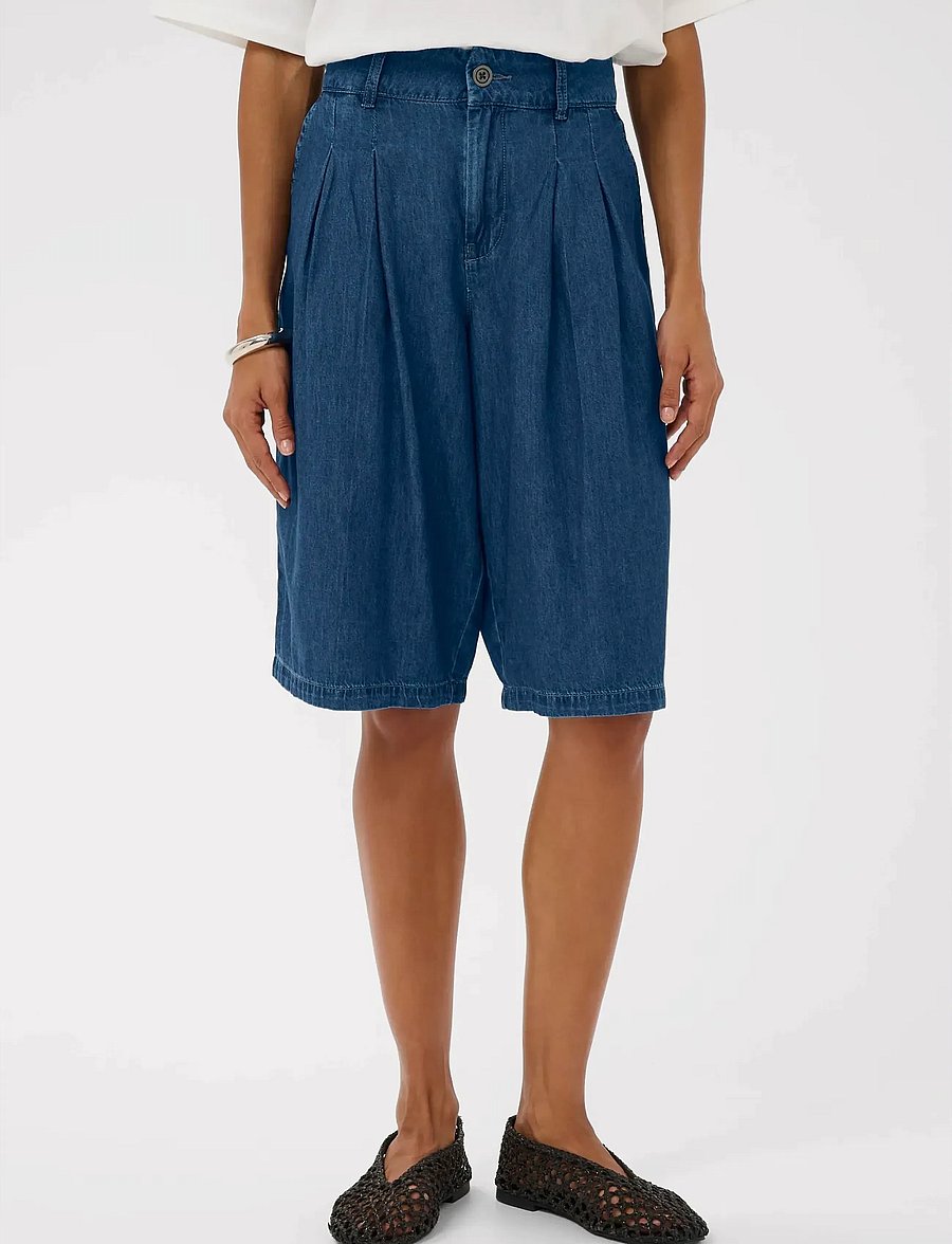 Culture - CUlava Arpa City Shorts - džinsa šorti - dark blue wash - 0