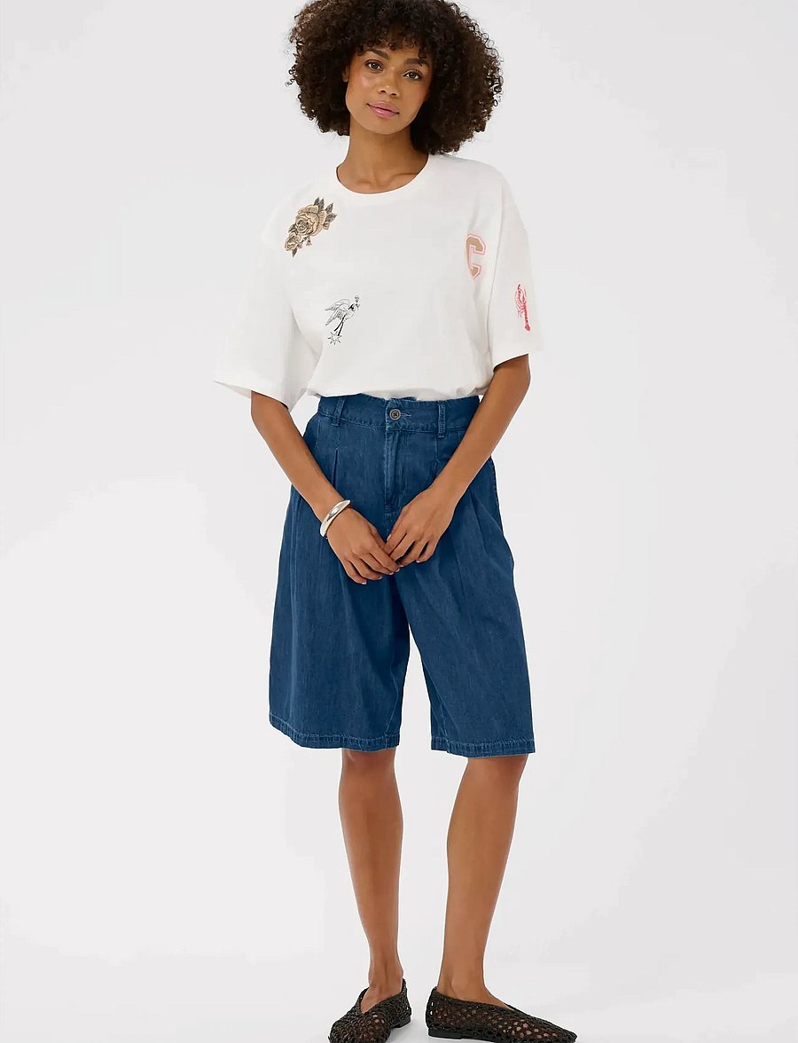 Culture - CUlava Arpa City Shorts - džinsa šorti - dark blue wash - 3