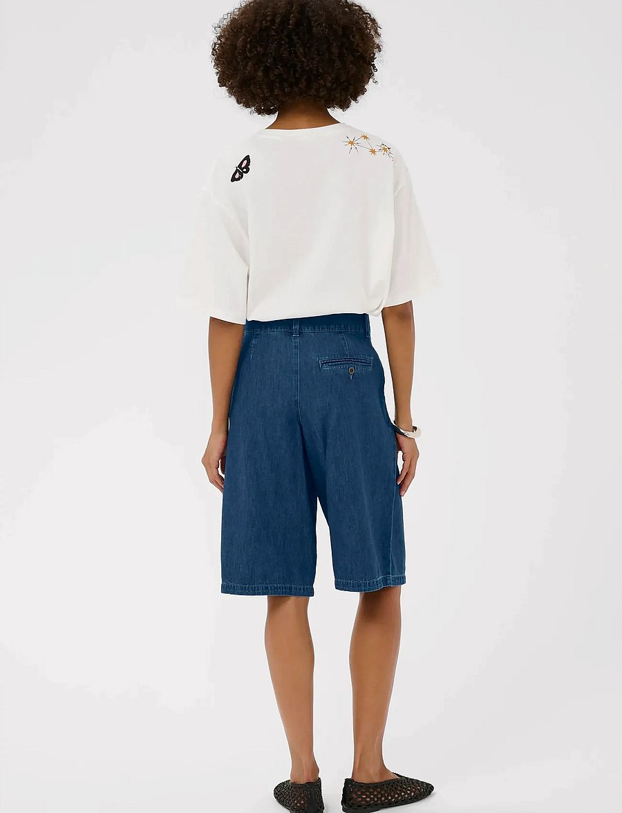Culture - CUlava Arpa City Shorts - džinsa šorti - dark blue wash - 4