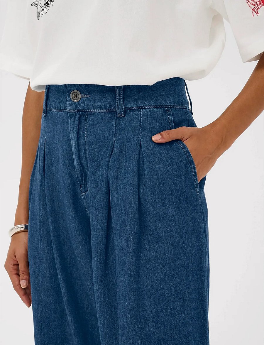 Culture - CUlava Arpa City Shorts - džinsa šorti - dark blue wash - 5