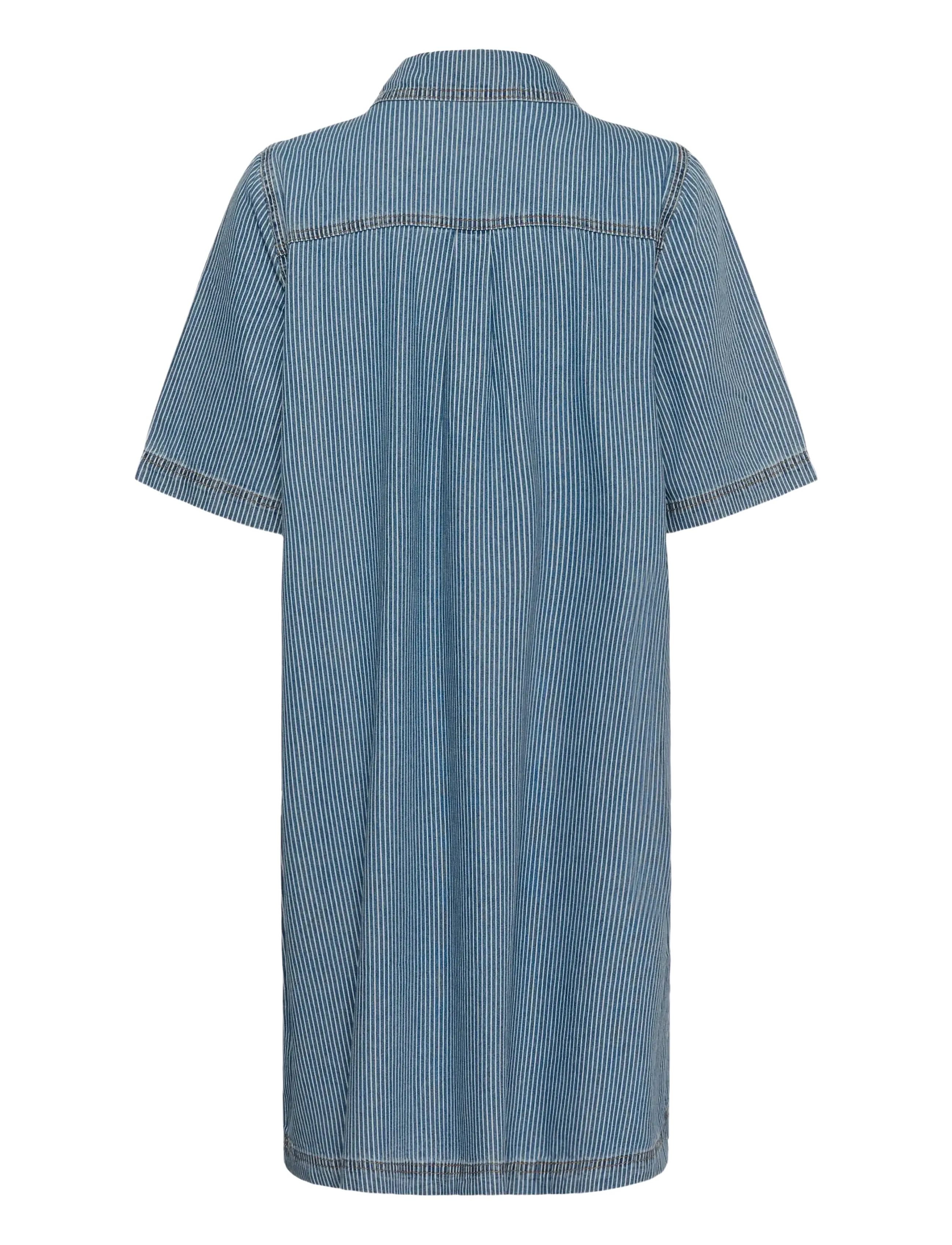 Culture - CUayna SS Dress - hemdkleider - blue/white stripe - 2