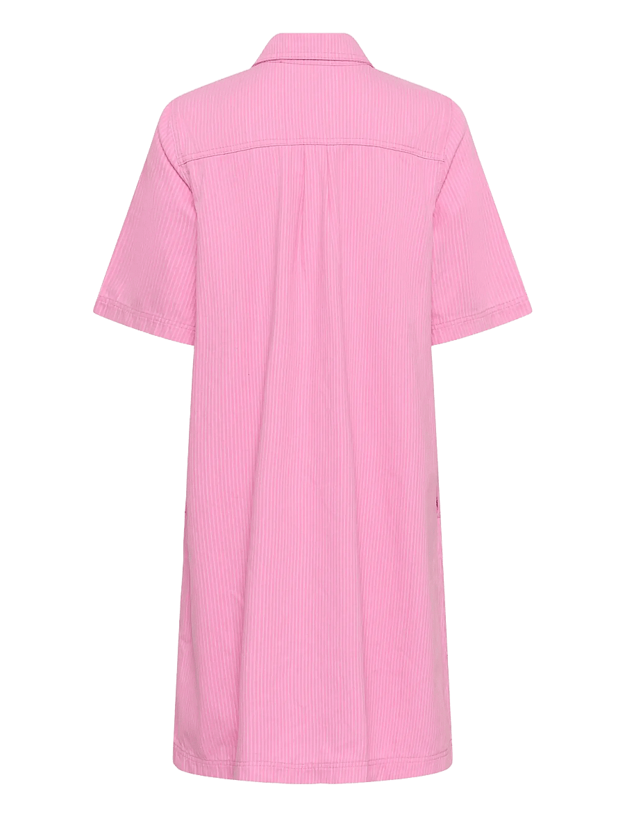 Culture - CUayna SS Dress - hemdkleider - pink stripe - 2