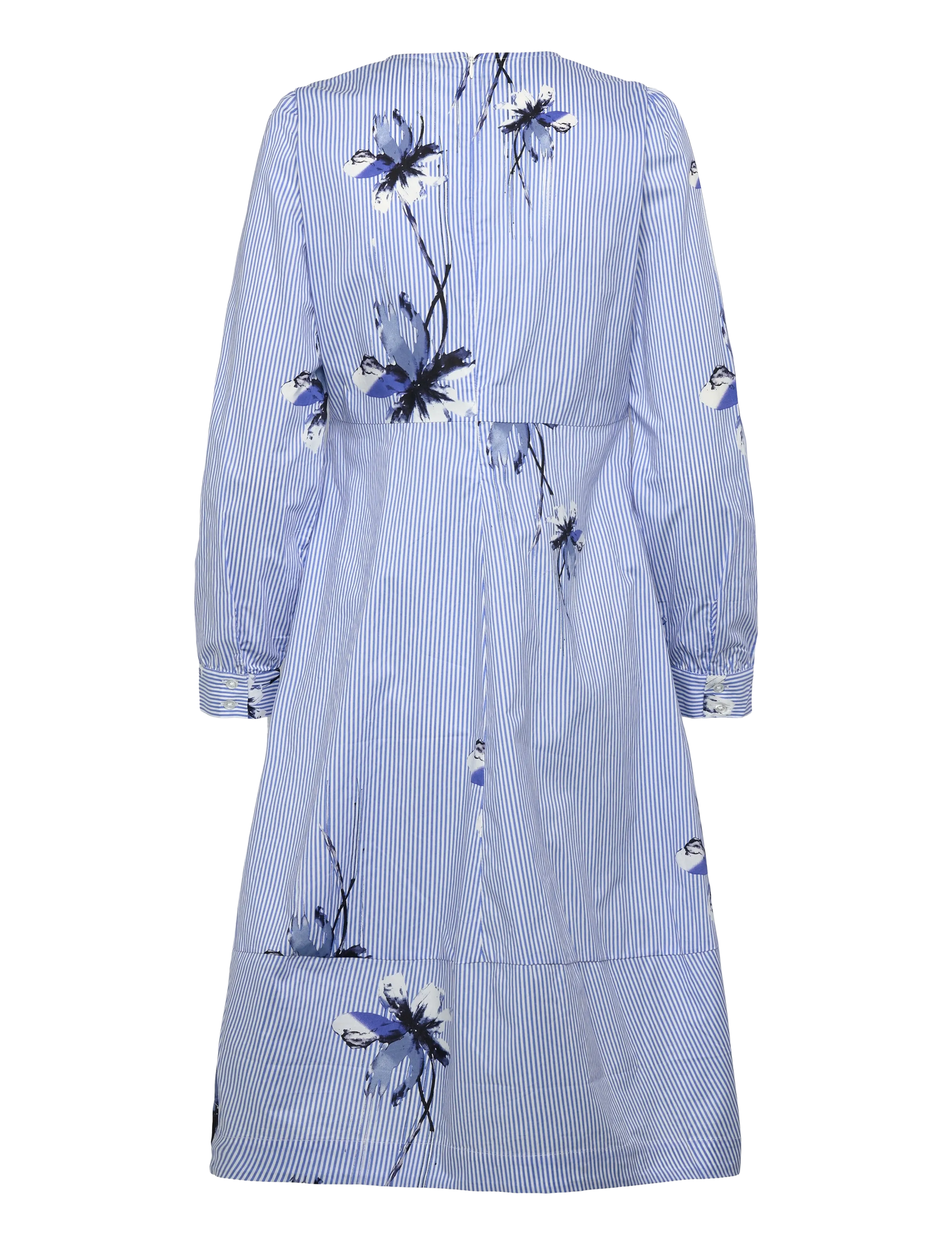 Culture - CUbrila Dress - blue flower stripe - 2
