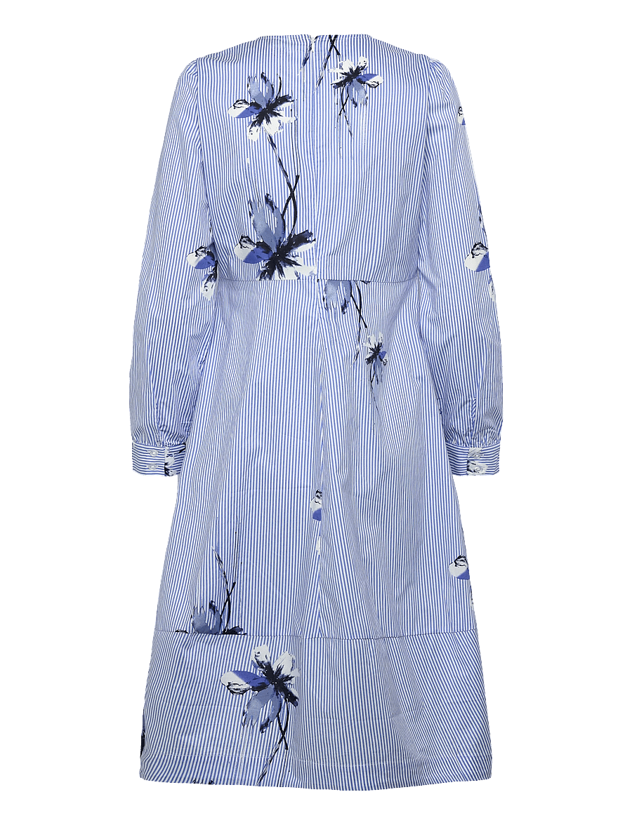 Culture - CUbrila Dress - sommerkleider - blue flower stripe - 2