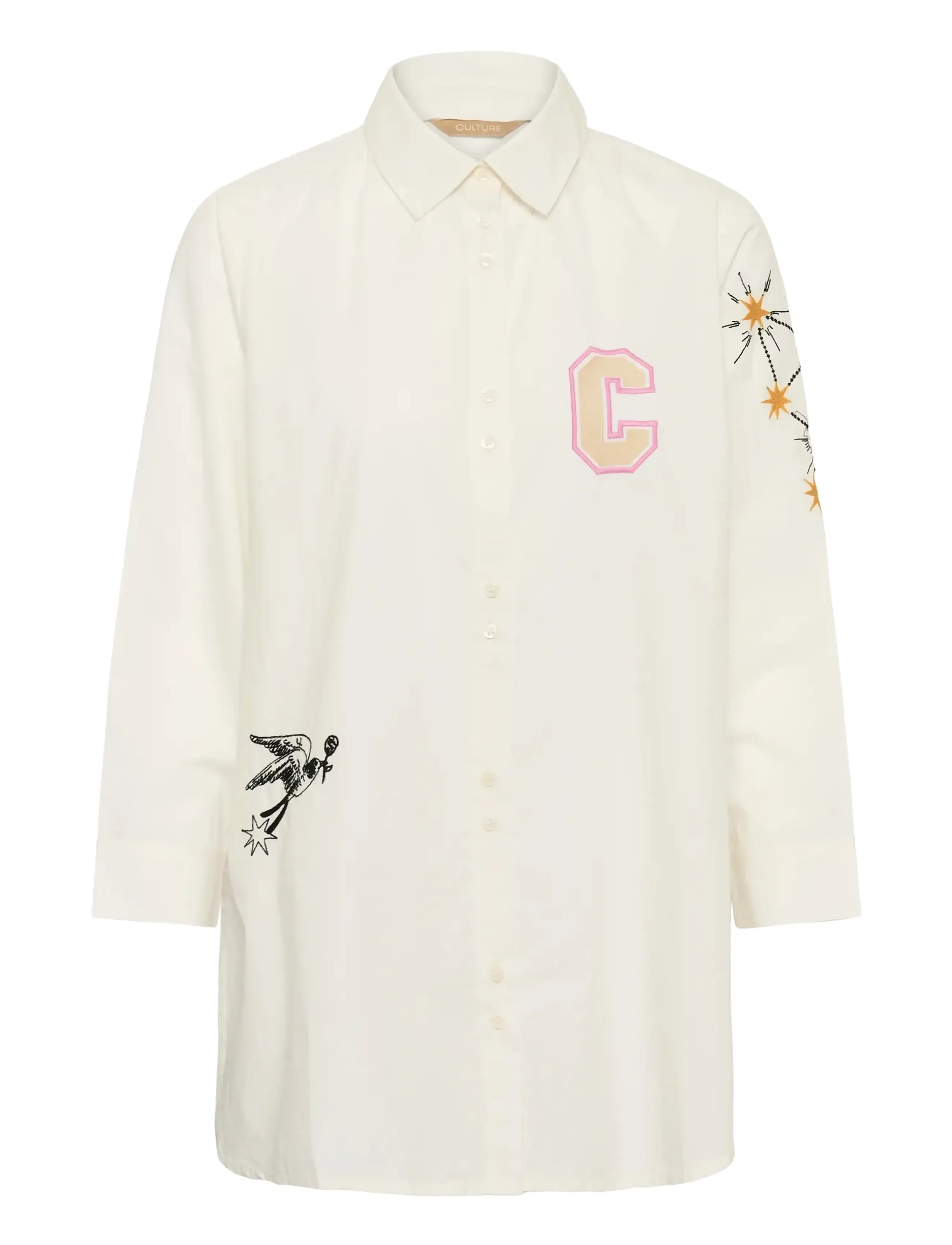 CULTURE Cujila Olena Shirt Cream - M - Damen