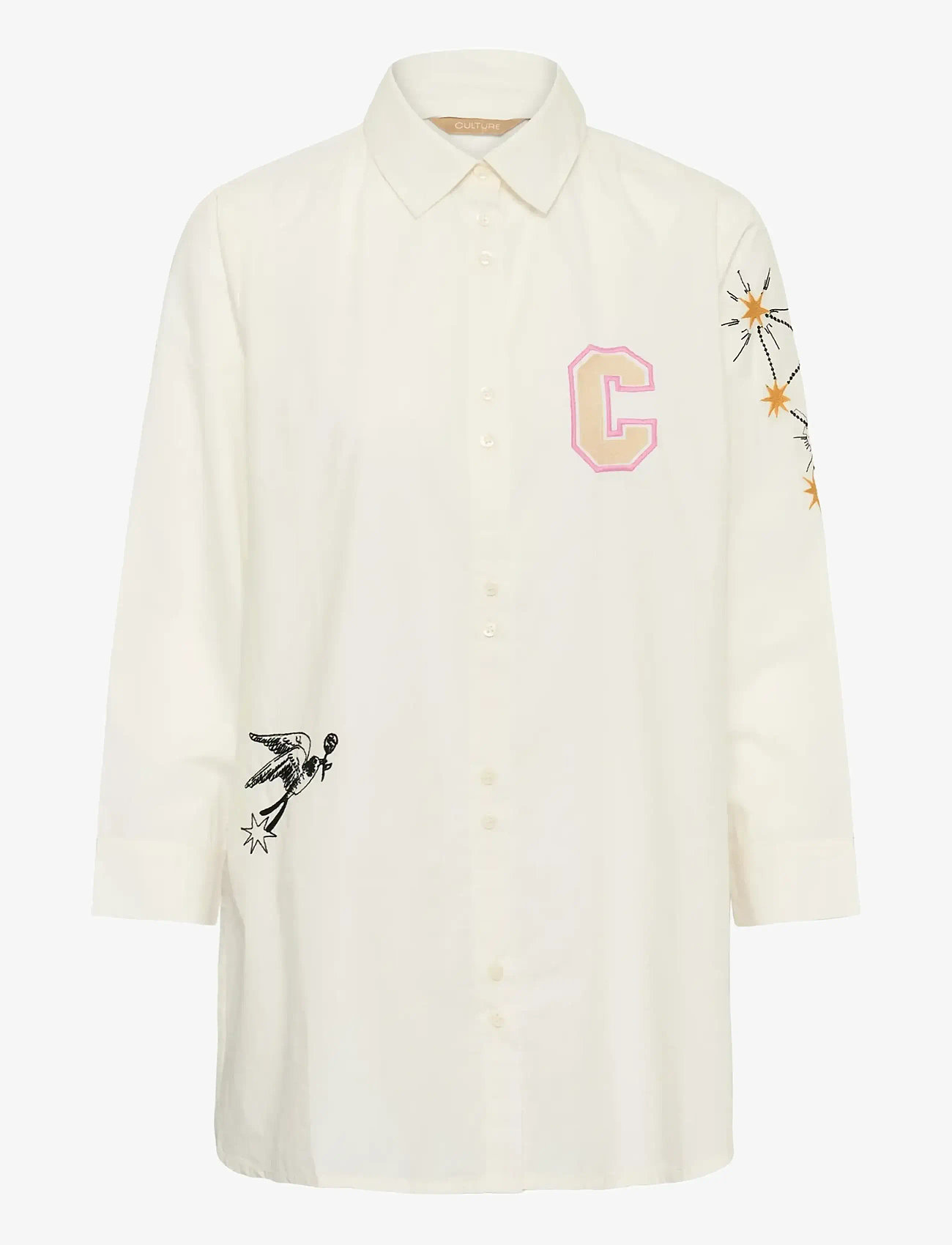 Culture - CUjila Olena Shirt - langärmlige hemden - spring gardenia - 1