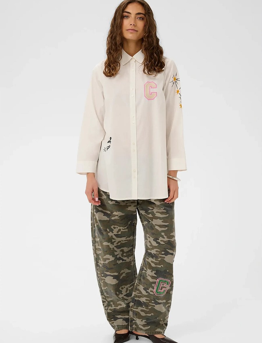 Culture - CUjila Olena Shirt - langärmlige hemden - spring gardenia - 3
