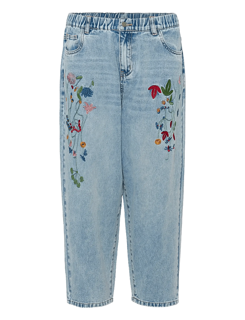 Culture - CUtiala Aniceta Embroidery Jeans - raka jeans - light blue wash - 1
