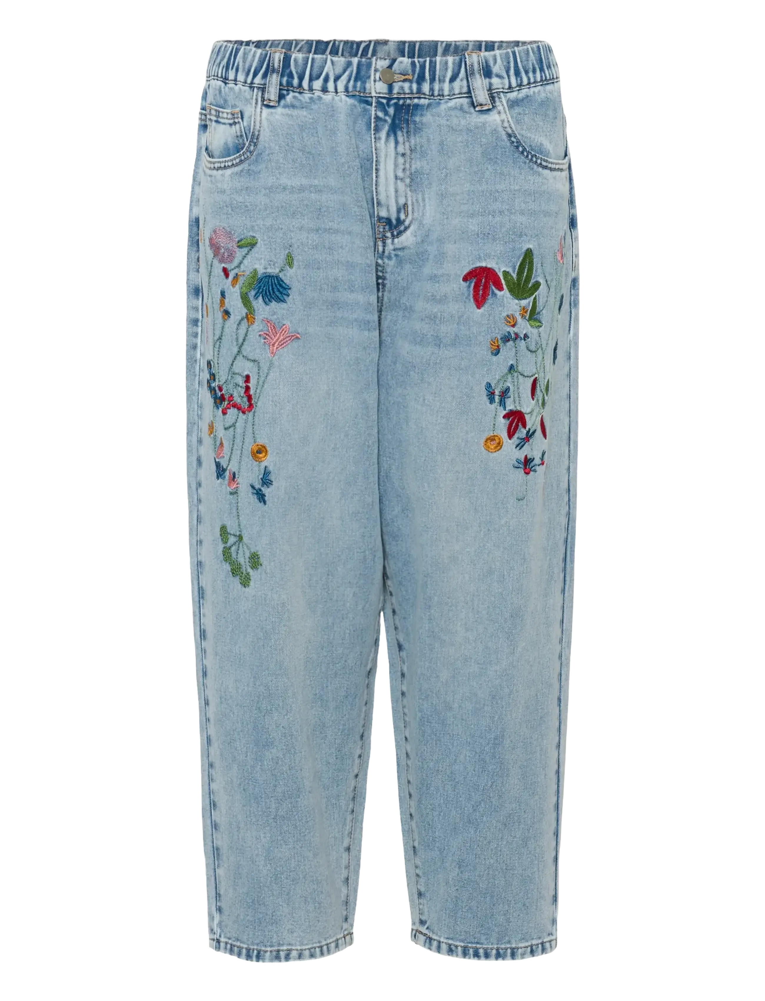 Culture CUtiala Aniceta Embroidery Jeans - Teksad - LIGHT BLUE WASH / blue