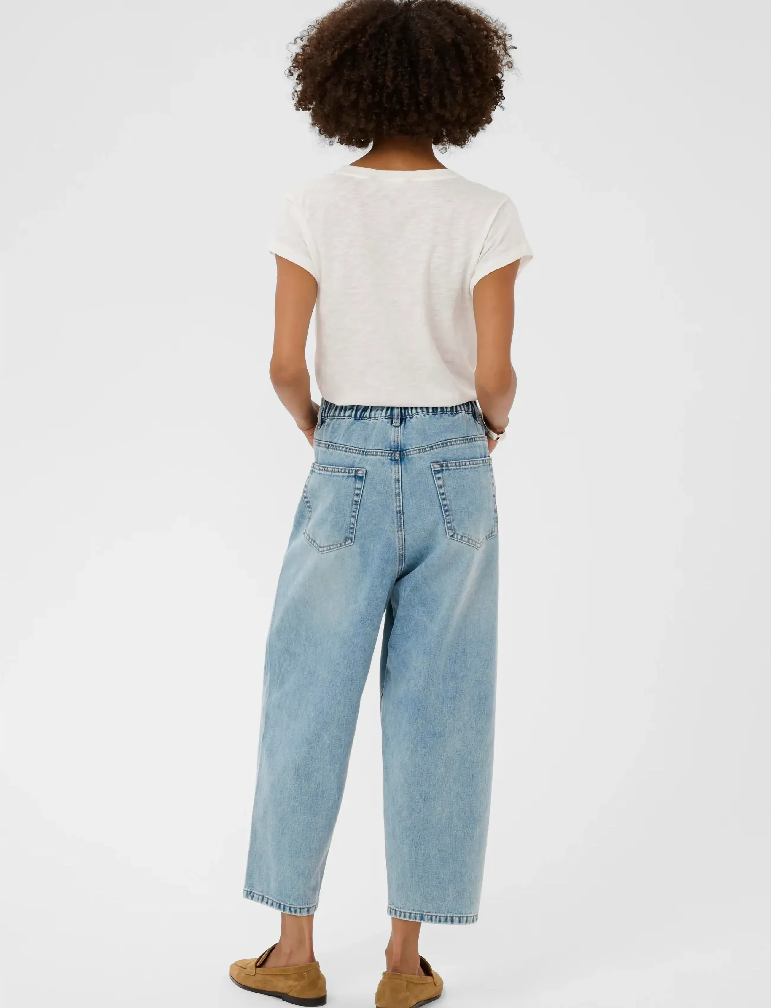 Culture - CUtiala Aniceta Embroidery Jeans - beinar gallabuxur - light blue wash - 3