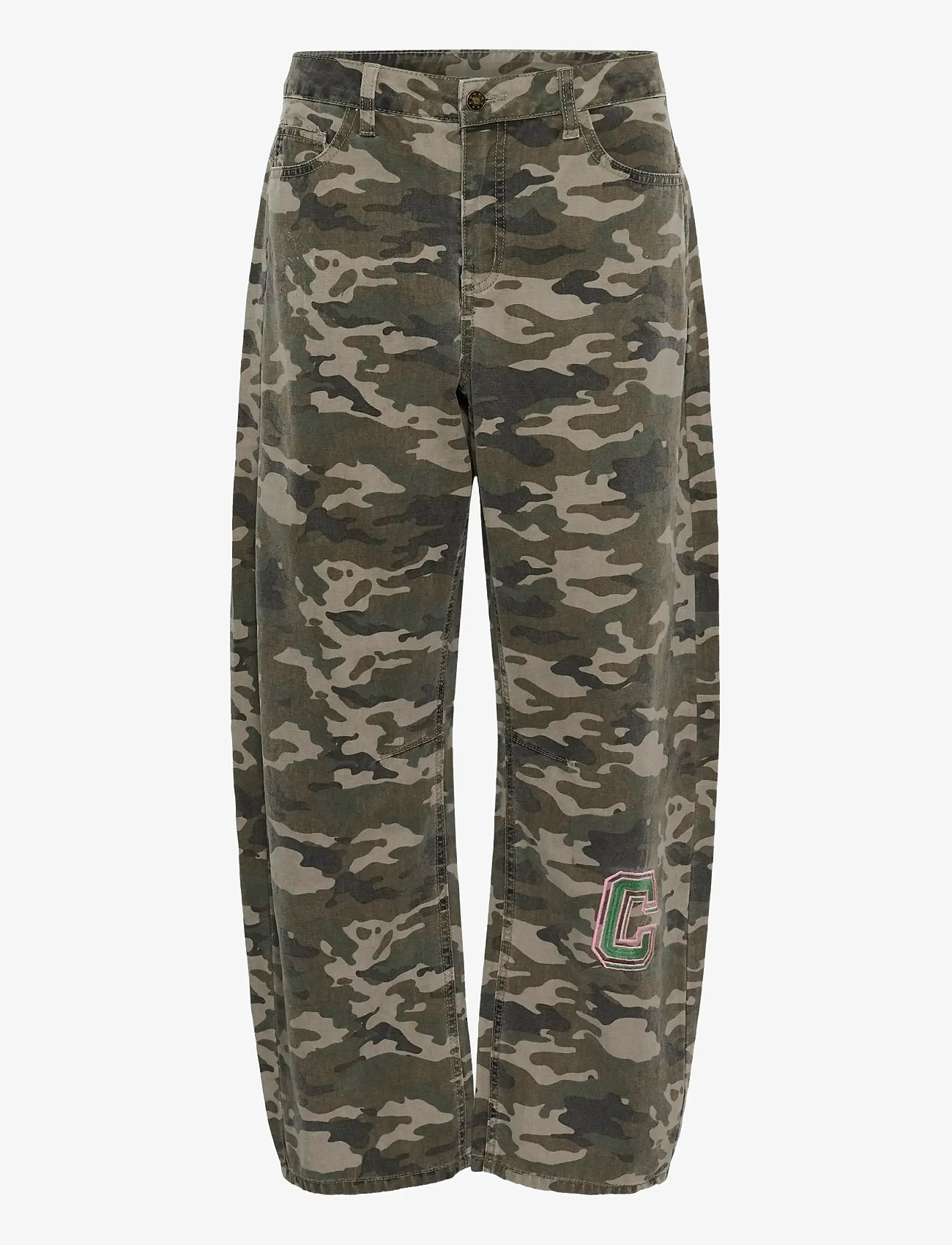 Culture - CUcamilja Barrel Pants - barrel-bukser - camouflage - 1
